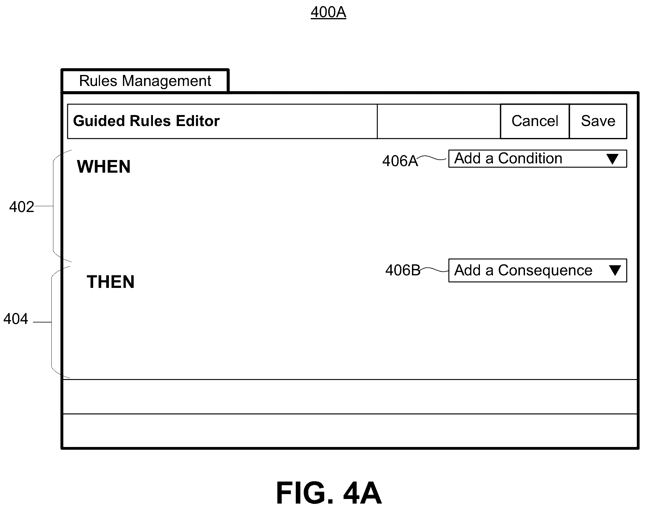 Patent US12106131 Figure 5 – Metadata driven guided rules editor