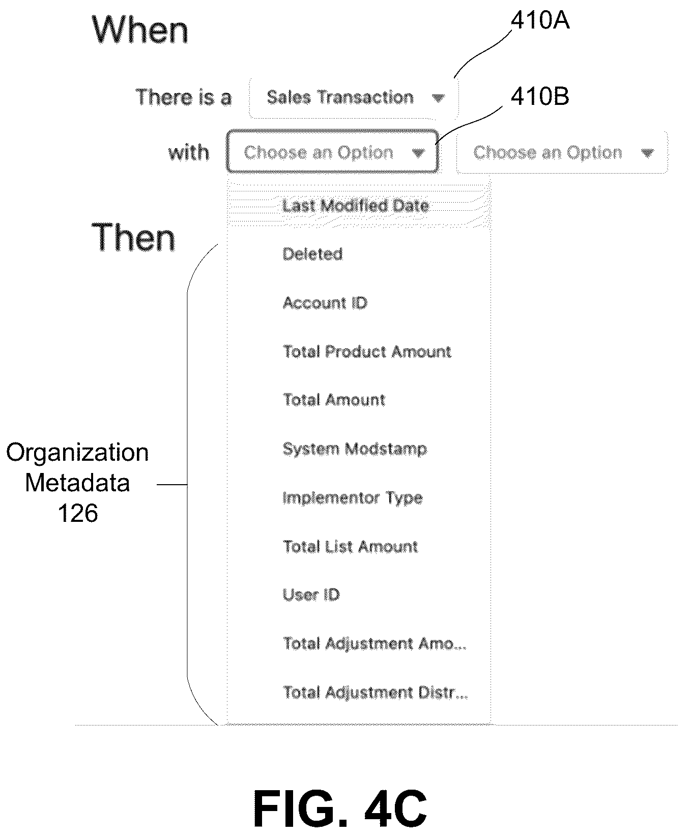 Patent US12106131 Figure 7 – Metadata driven guided rules editor
