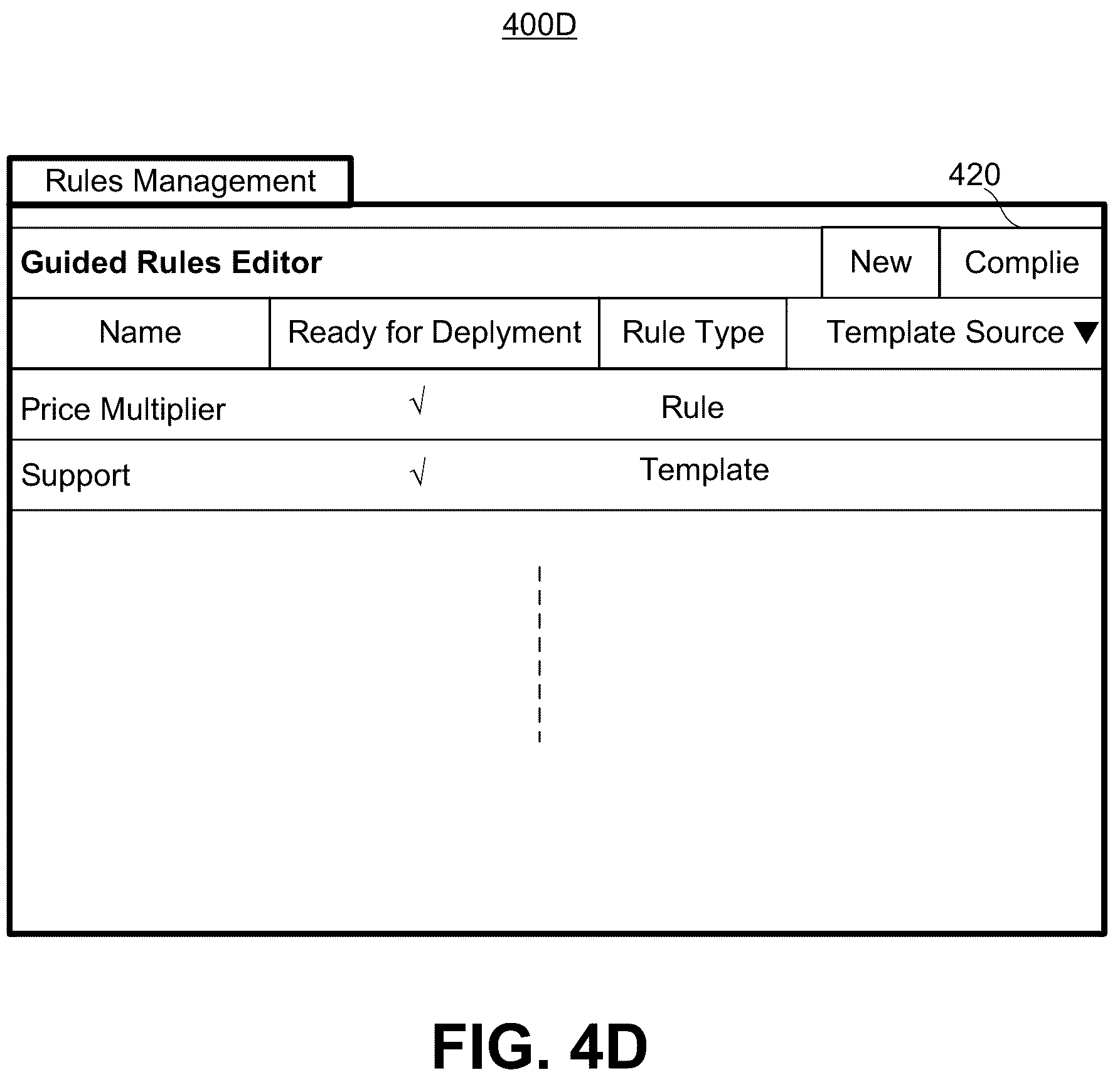 Patent US12106131 Figure 8 – Metadata driven guided rules editor