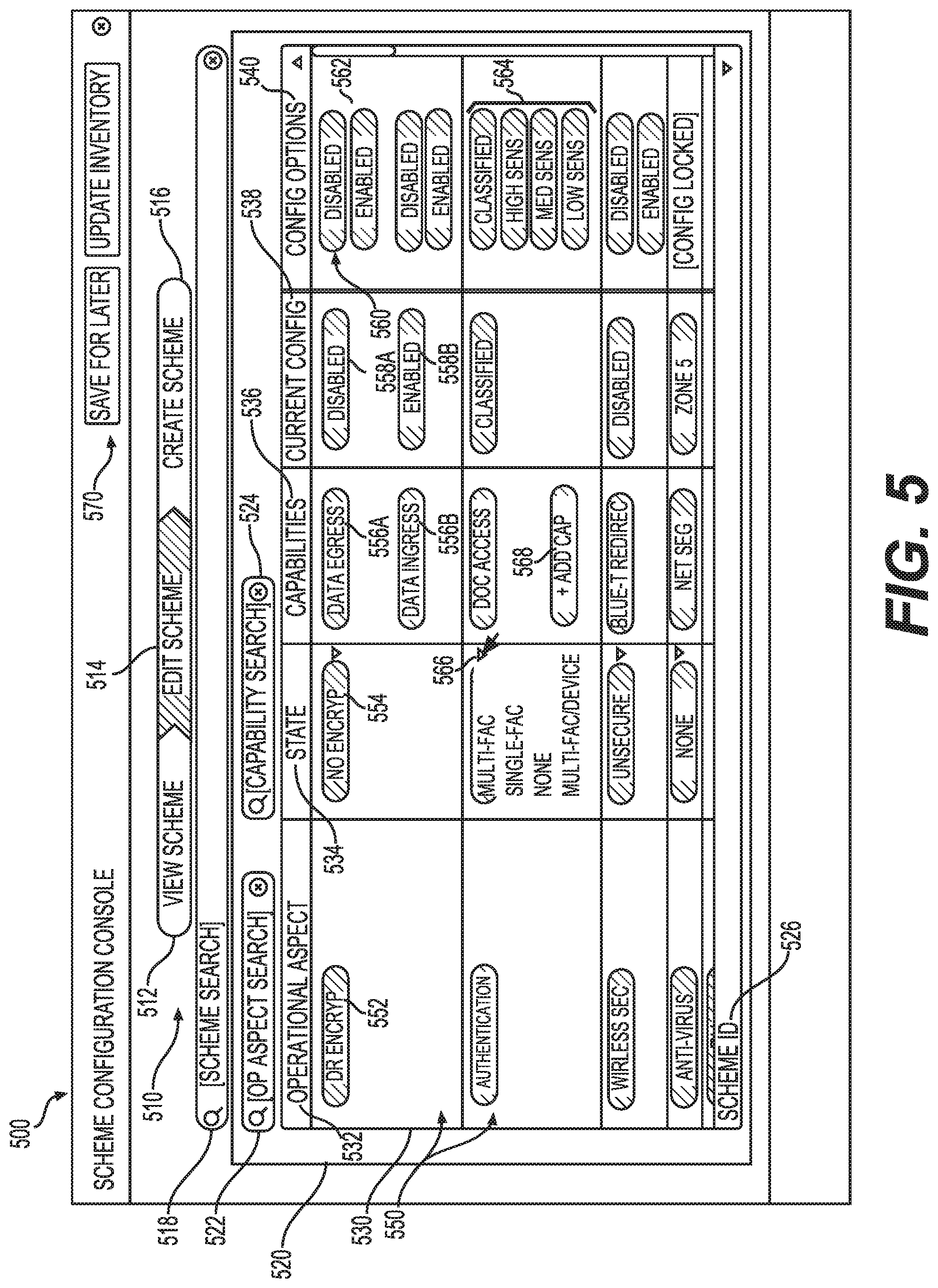 Patent US12106136 Figure 6 – User device compliance-profile-based access to virtual sessions and select virtual session capabilities