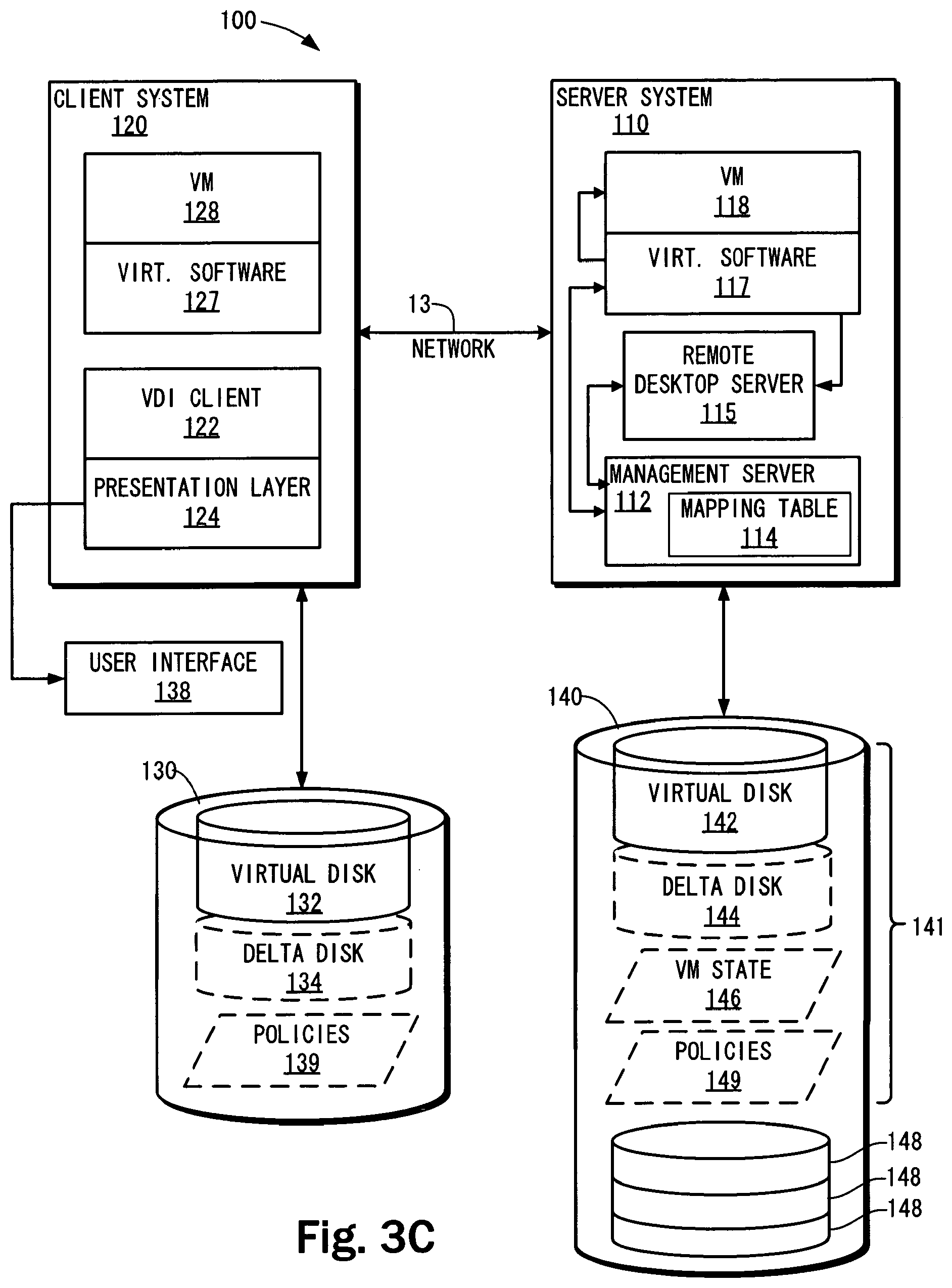 Patent US12106137 Figure 4 – Extending server-based desktop virtual machine architecture to client machines