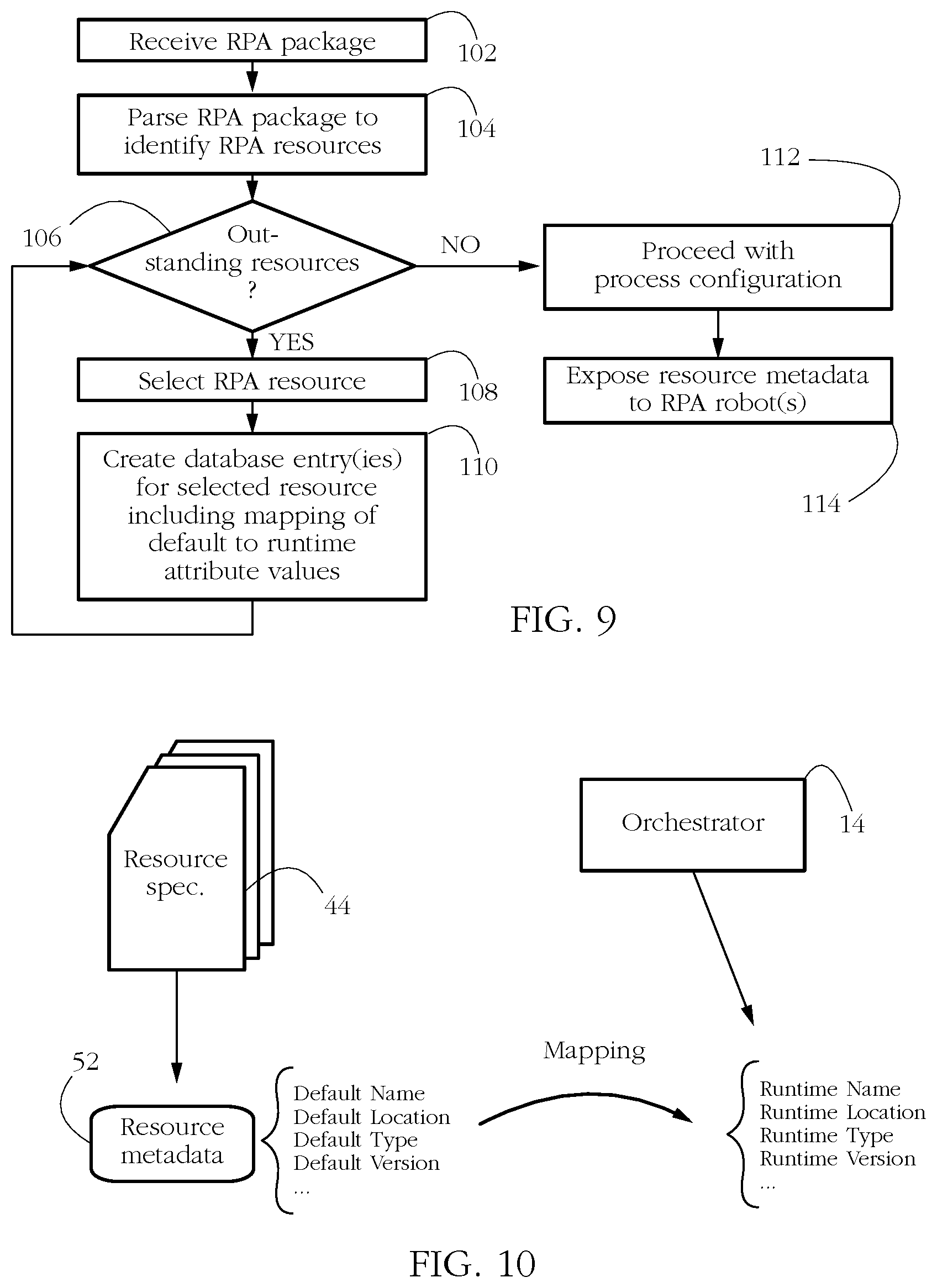 Patent US12106144 Figure 8 – Systems and methods for dynamically binding robotic process automation (RPA) robots to resources