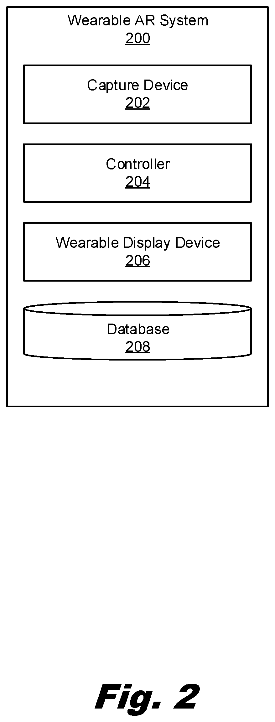 Patent US12106161 Figure 2 – Augmented reality object interaction and notification