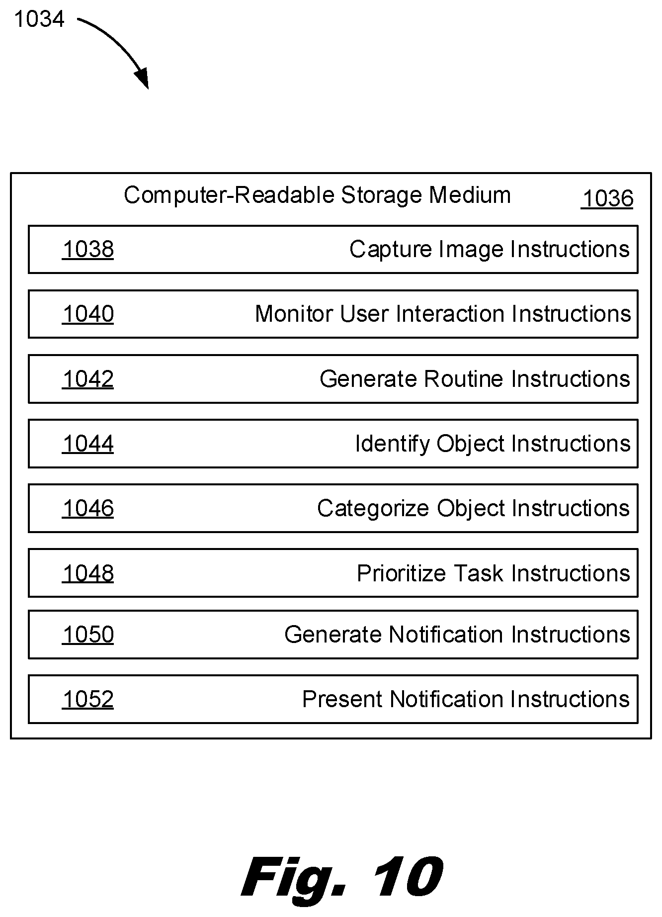 Patent US12106161 Figure 10 – Augmented reality object interaction and notification
