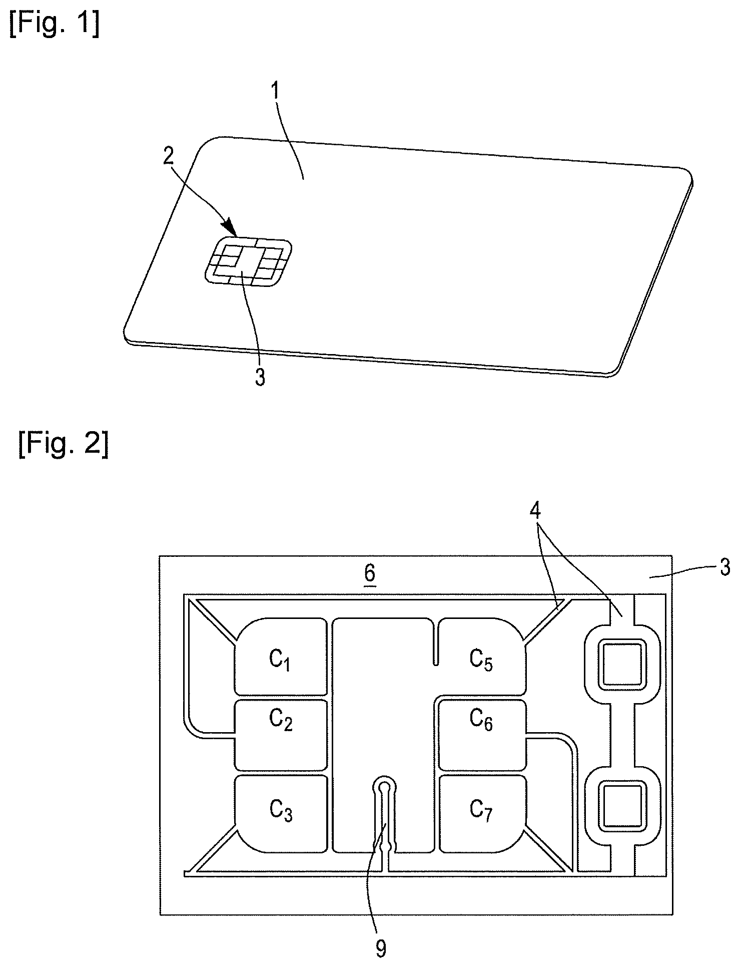 Patent US12106168 Figure 1 – Method for electrochemical metallization of a double-sided electrical circuit for a smart card and electrical circuit produced using said method