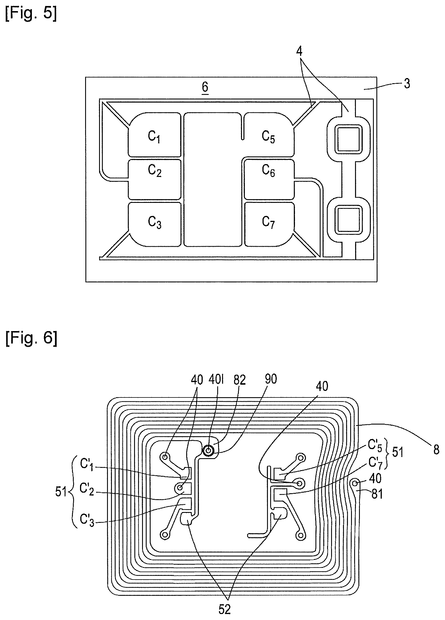 Patent US12106168 Figure 3 – Method for electrochemical metallization of a double-sided electrical circuit for a smart card and electrical circuit produced using said method