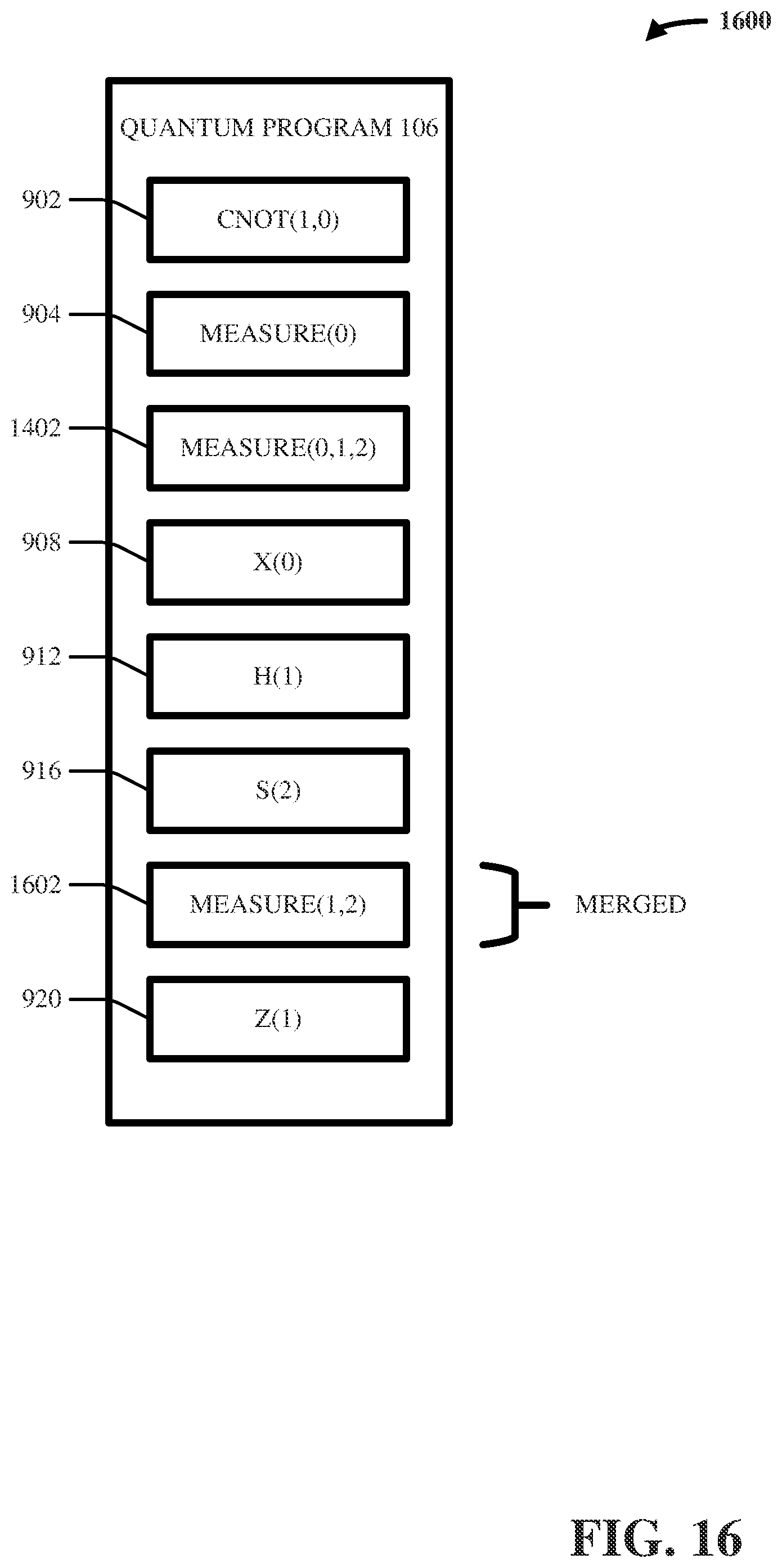 Patent US12106179 Figure 16 – Measurement aggregation in quantum programs