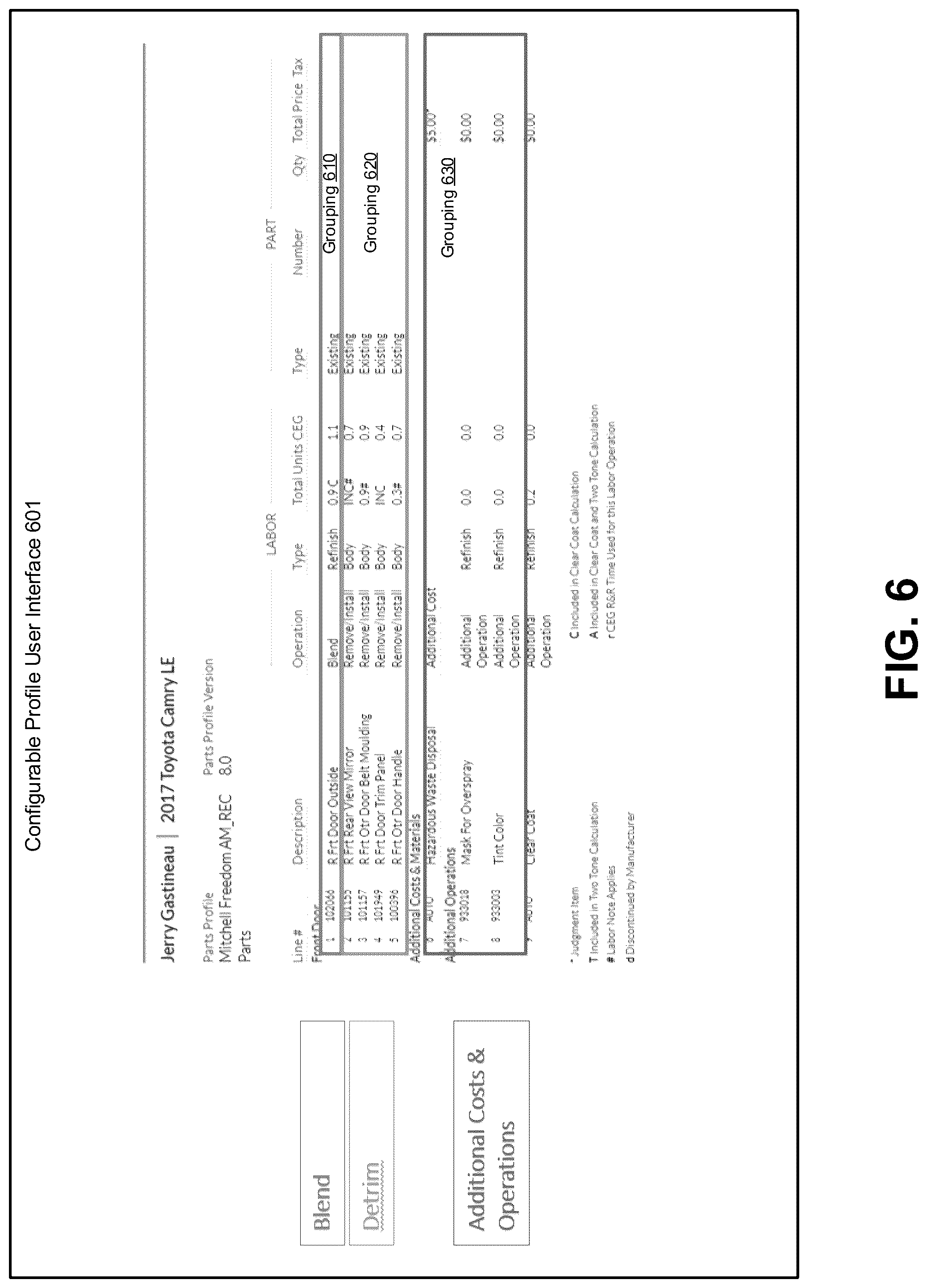 Patent US12106213 Figure 6 – Systems and methods for automatically determining adjacent panel dependencies during damage appraisal