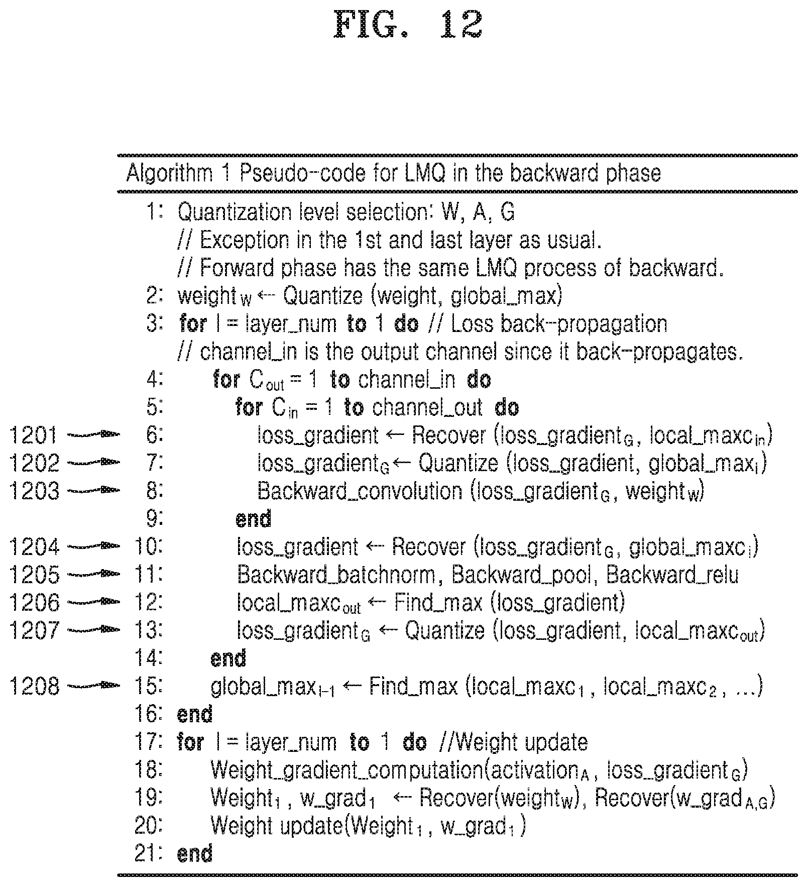 Patent US12106219 Figure 12 – Method and apparatus with neural network data quantizing