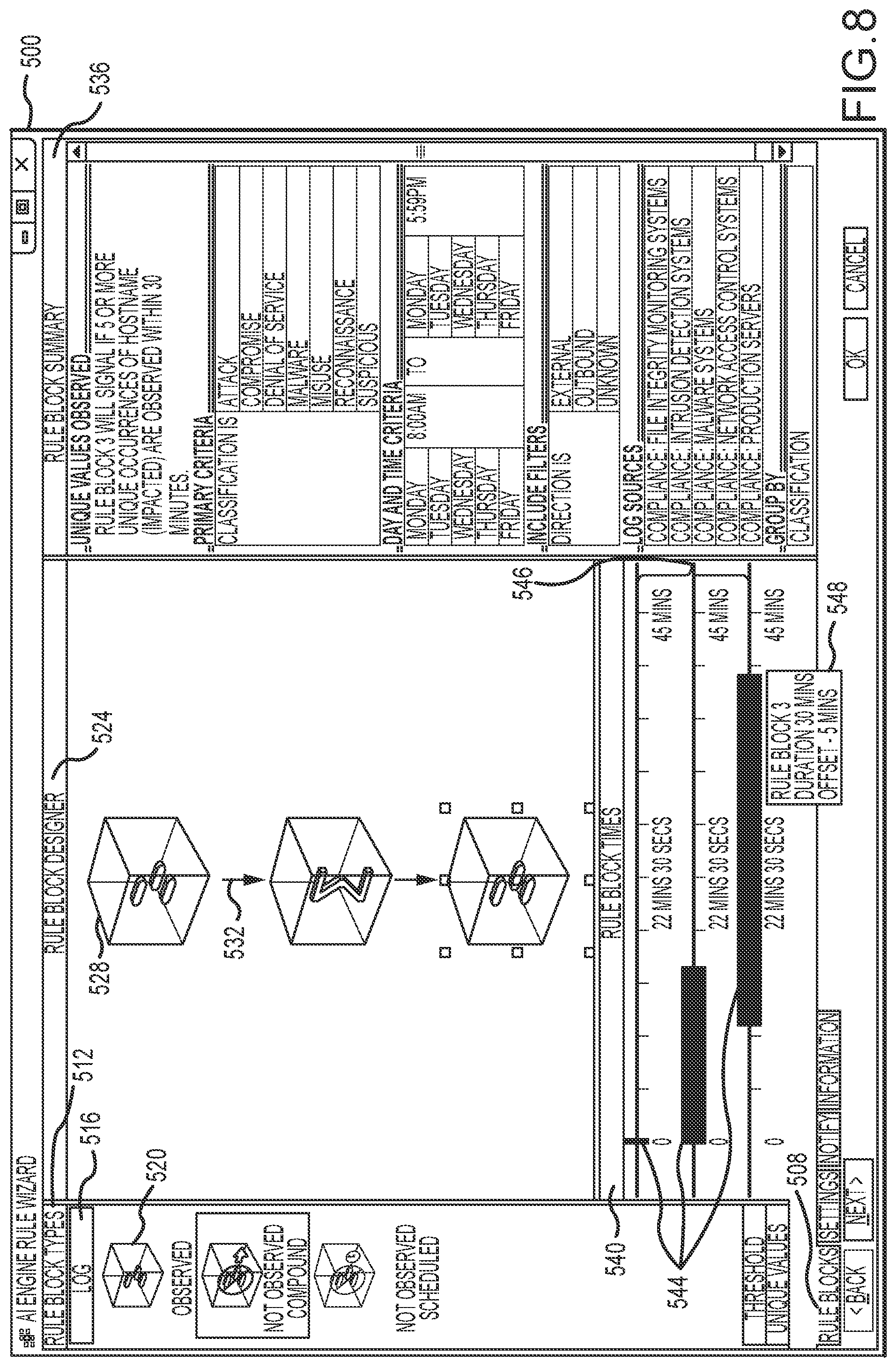 Patent US12106229 Figure 8 – Advanced intelligence engine for identifying an event of interest
