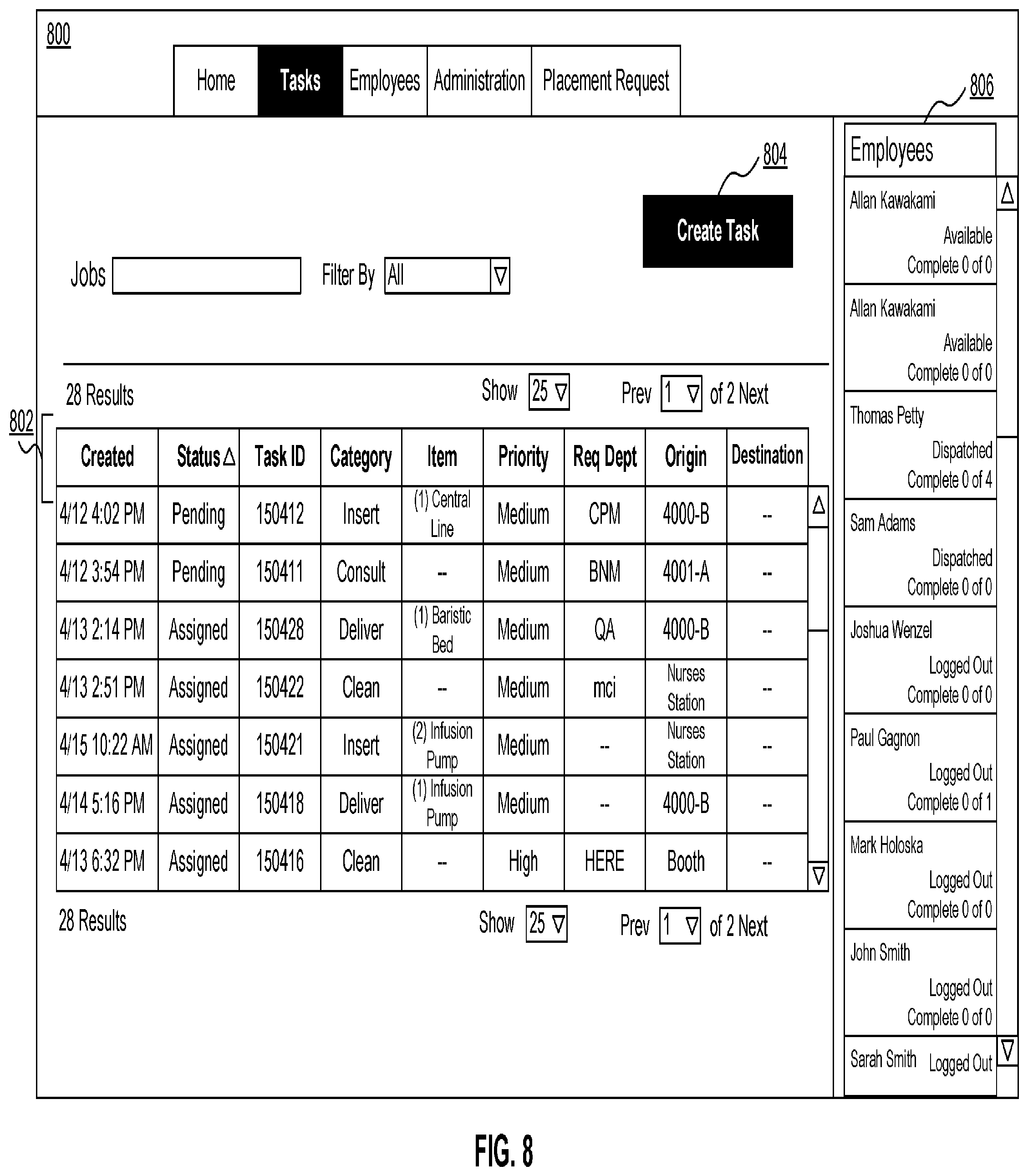 Patent US12106239 Figure 9 – Systems and methods for automated and centralized event detection and facility communication