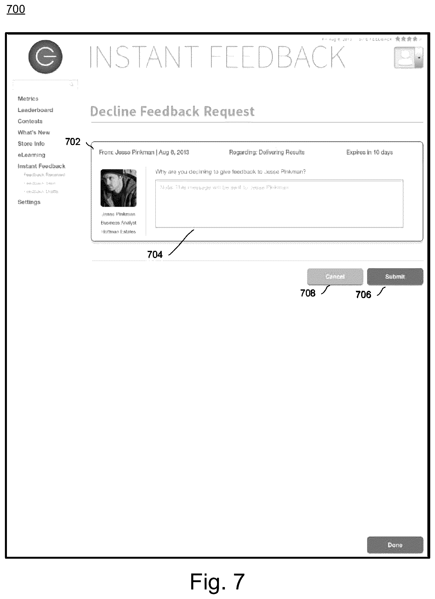 Patent US12106246 Figure 9 – System and method supporting ongoing worker feedback