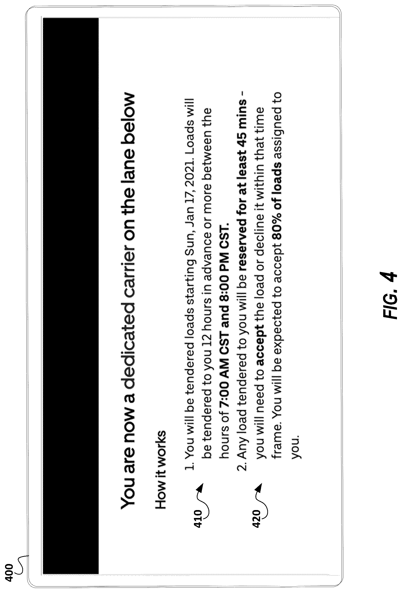 Patent US12106254 Figure 4 – Intelligent load clusters for freight