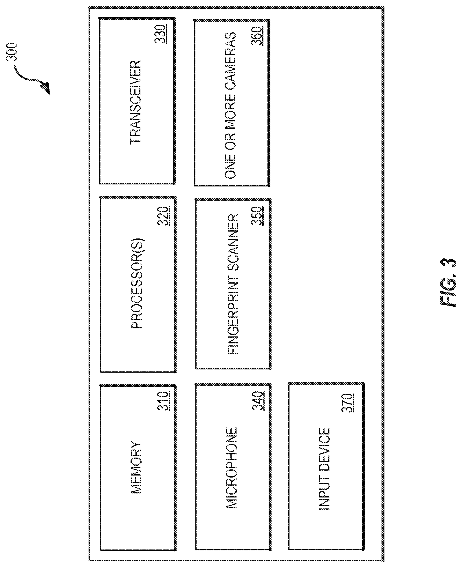 Patent US12106279 Figure 3 – Biometric authentication system