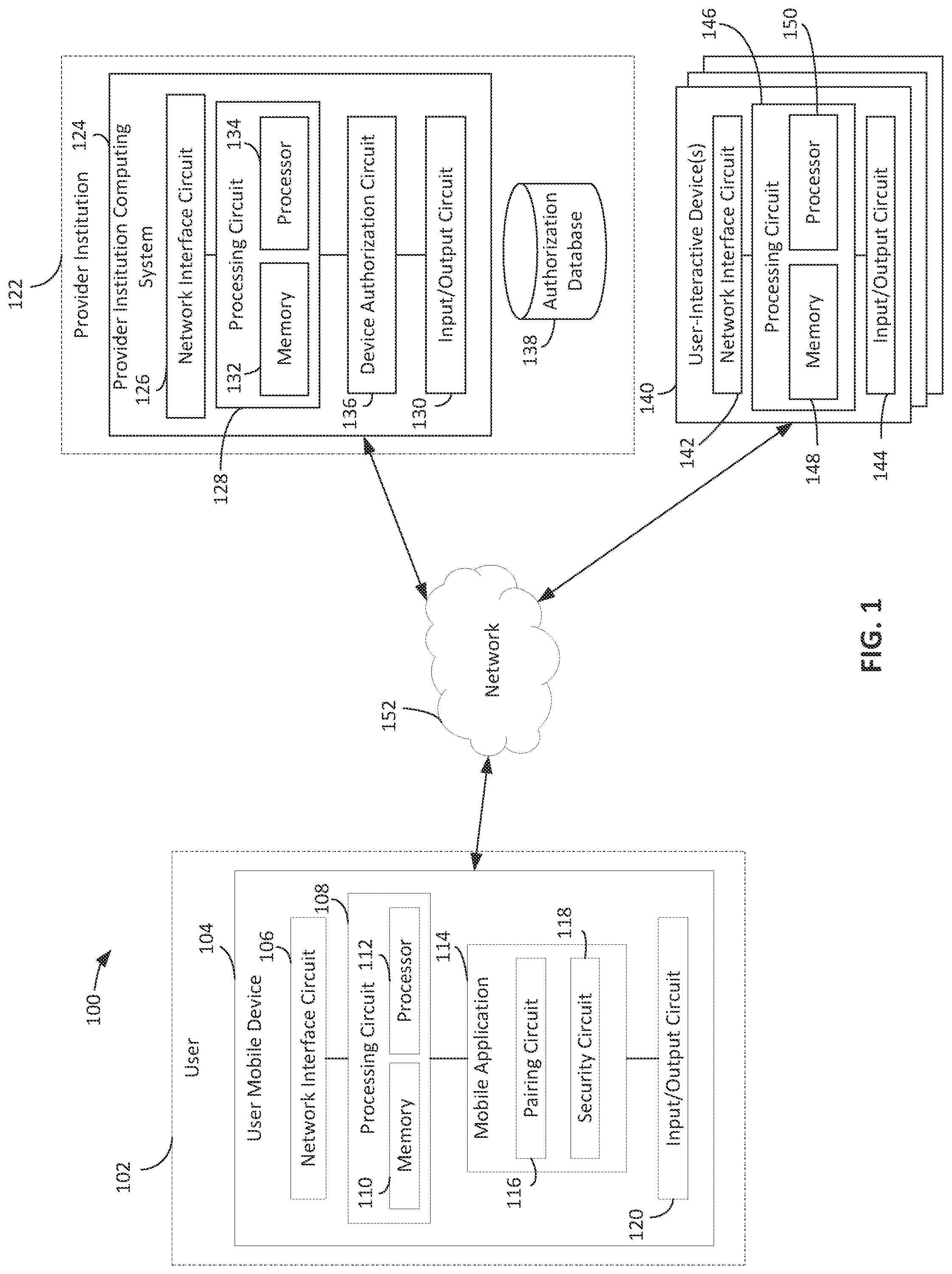 Patent US12106283 Figure 1 – Contactless ATM transactions