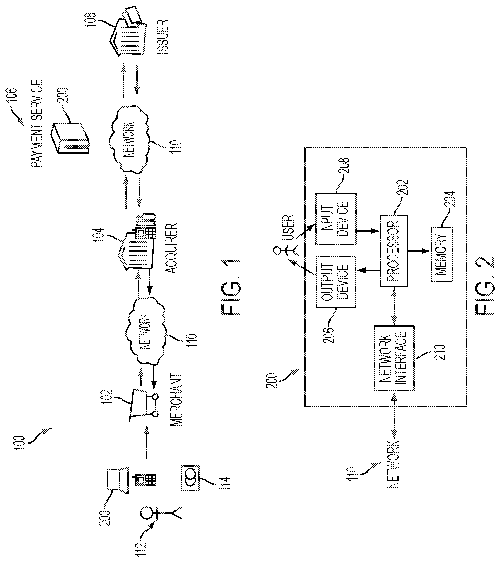 Patent US12106290 Figure 1 – Systems and methods of processing payment transactions using one-time tokens