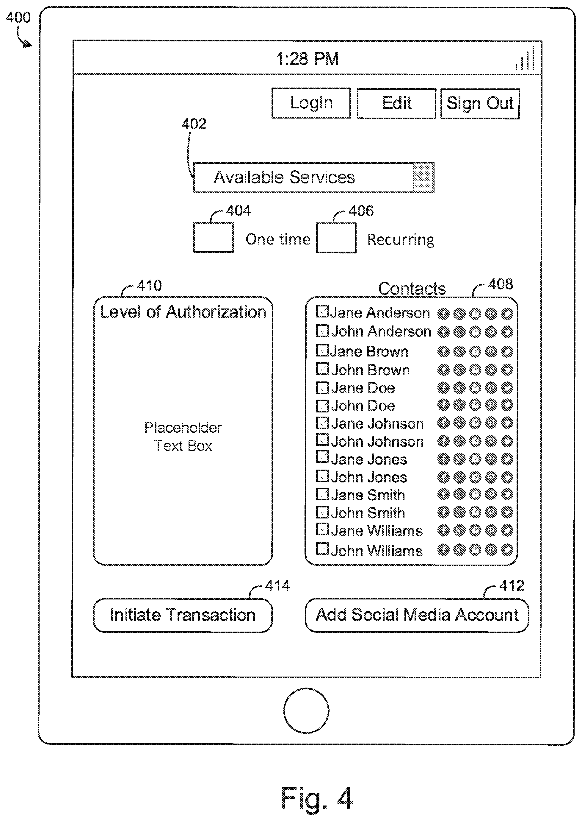 Patent US12106302 Figure 4 – Systems and methods for preferring payments using a social background check