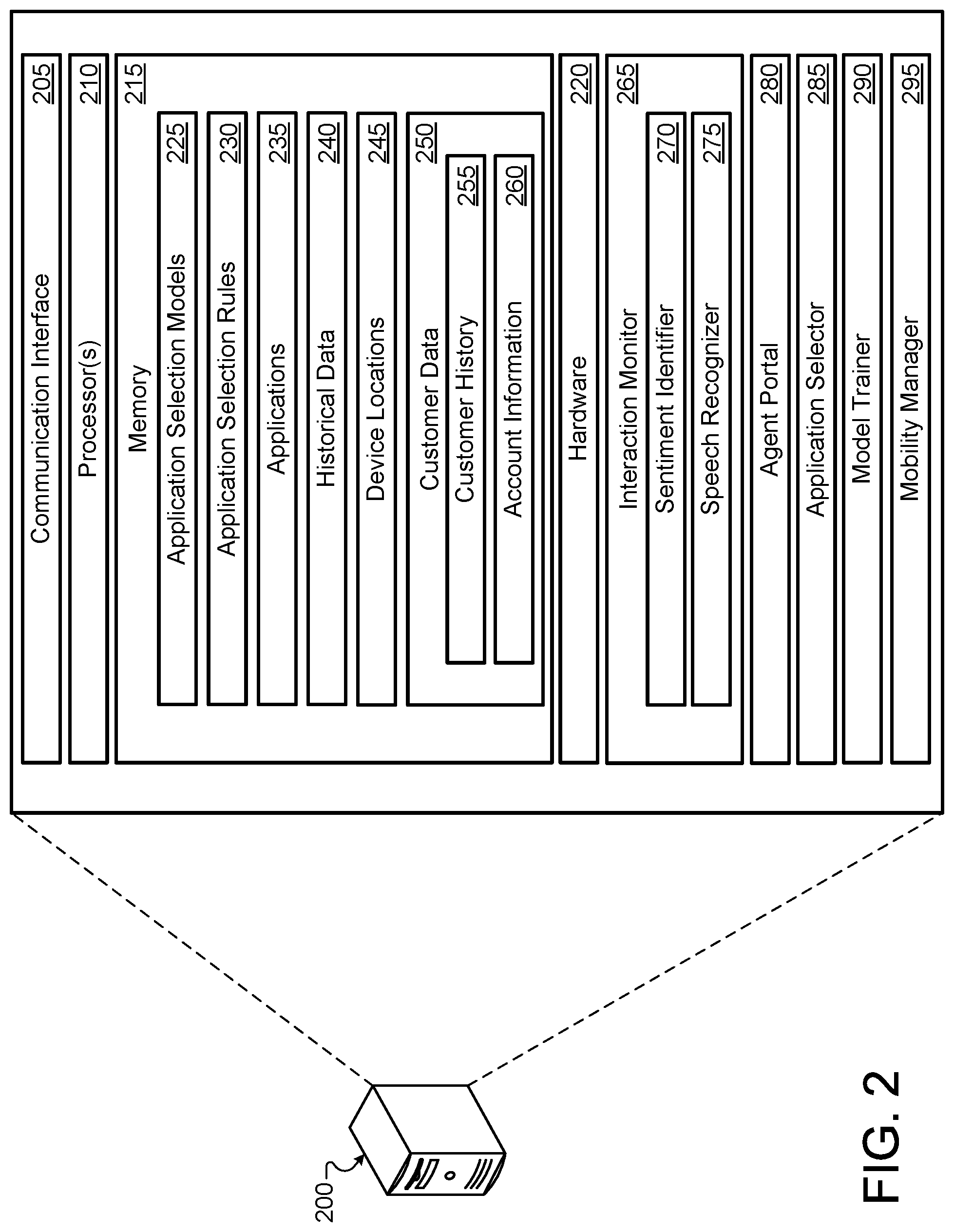 Patent US12106310 Figure 2 – Automated software selection