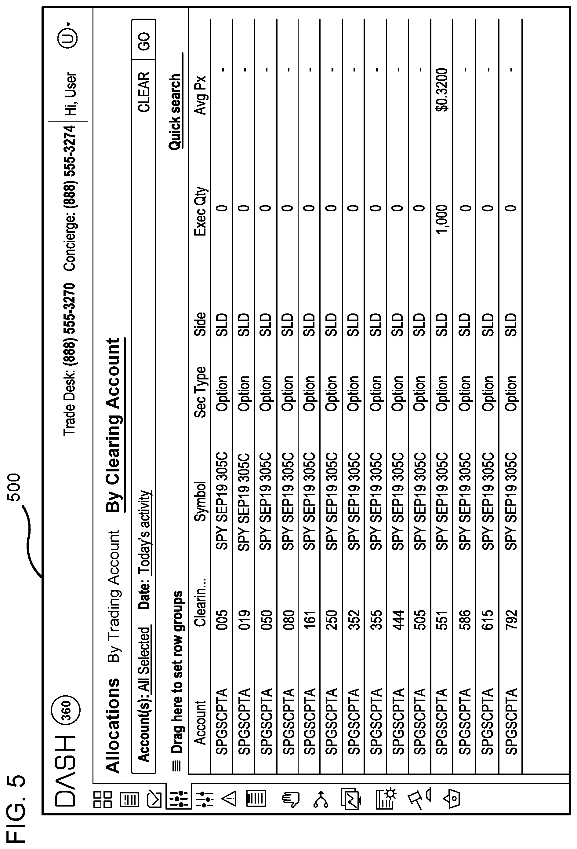 Patent US12106340 Figure 6 – Data activity visibility