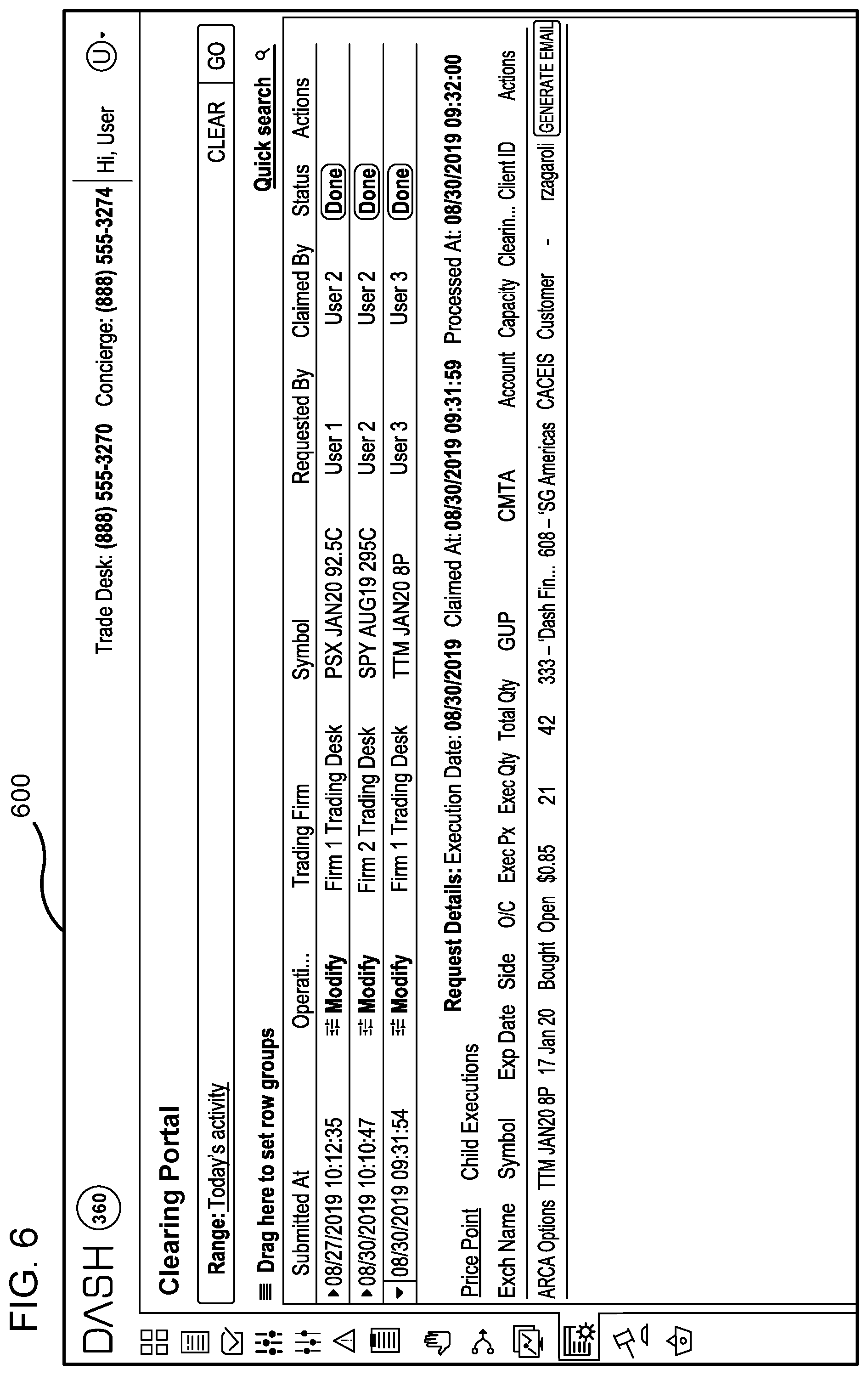 Patent US12106340 Figure 7 – Data activity visibility