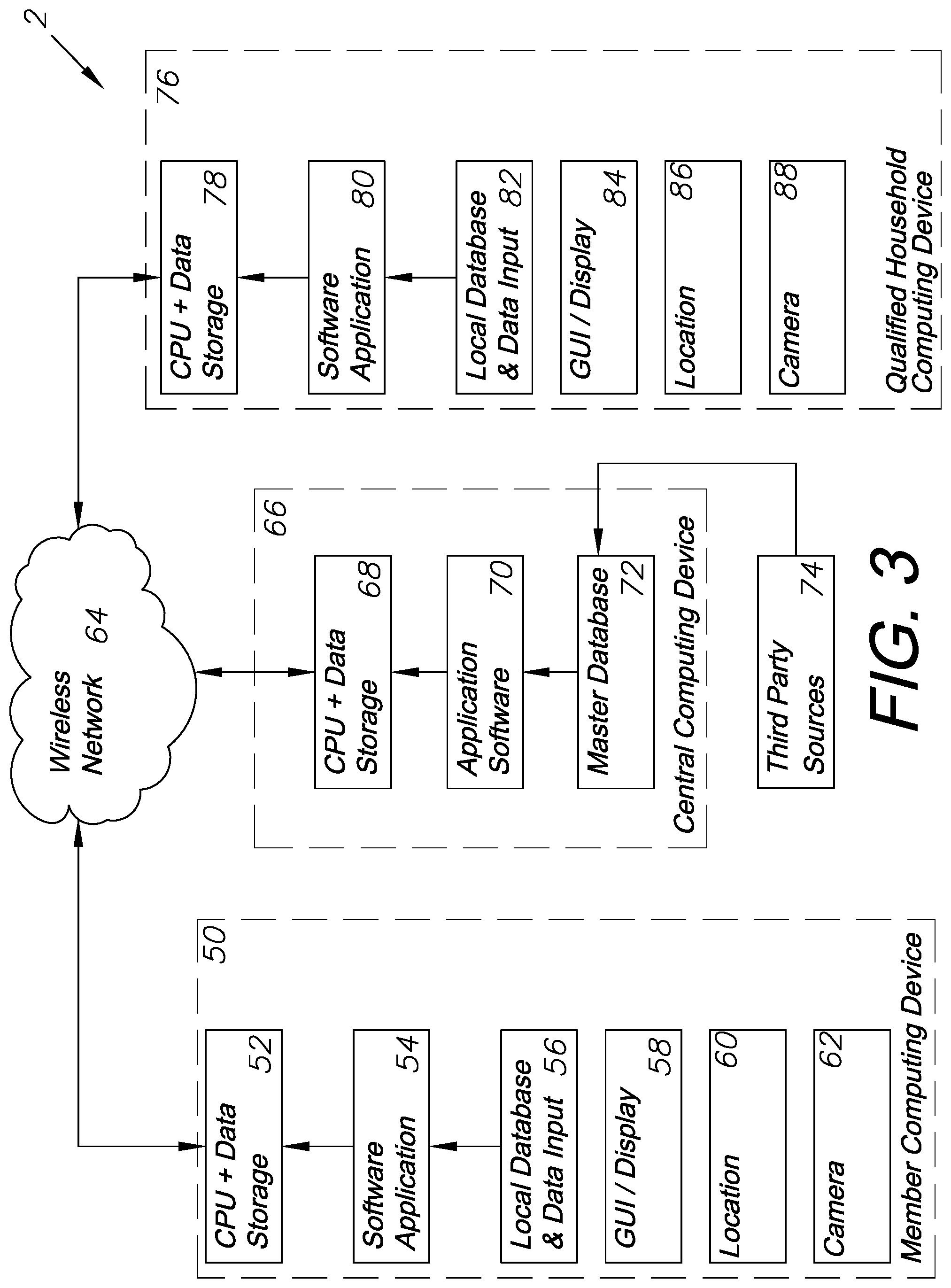 Patent US12106346 Figure 3 – Customized food and recipe ordering, production, labeling, and delivery system and method of use