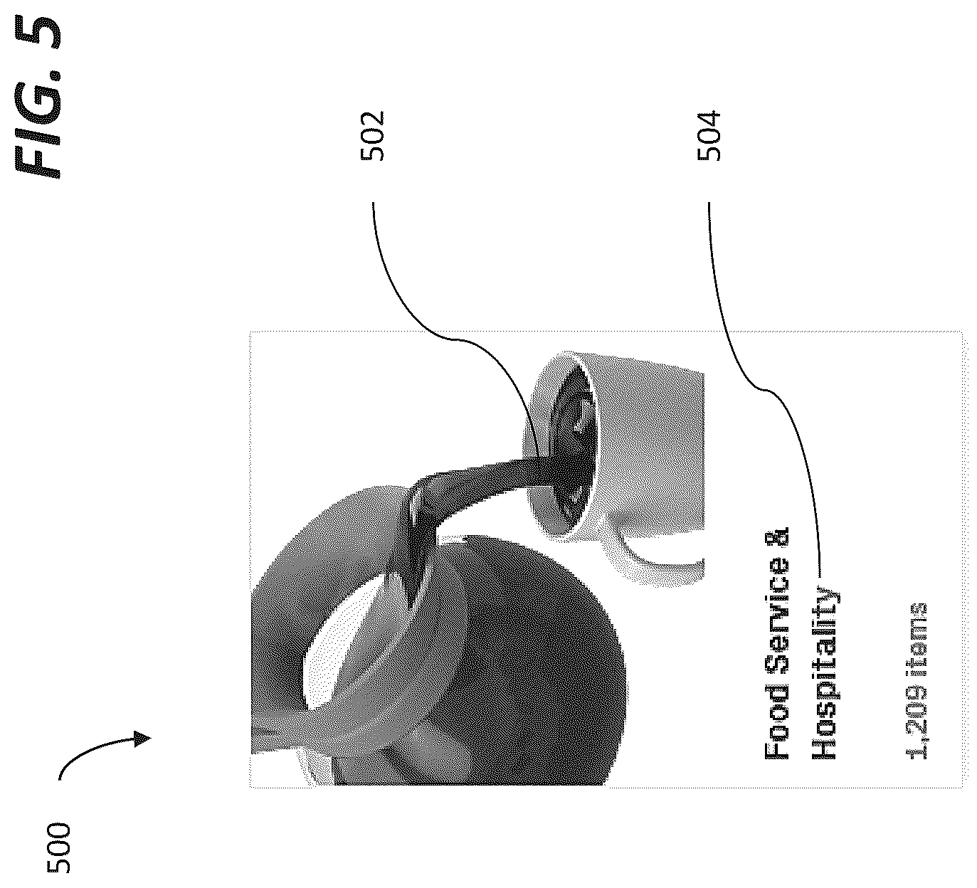 Patent US12106357 Figure 5 – Crowd sourced real-time search engine filters and user interfaces