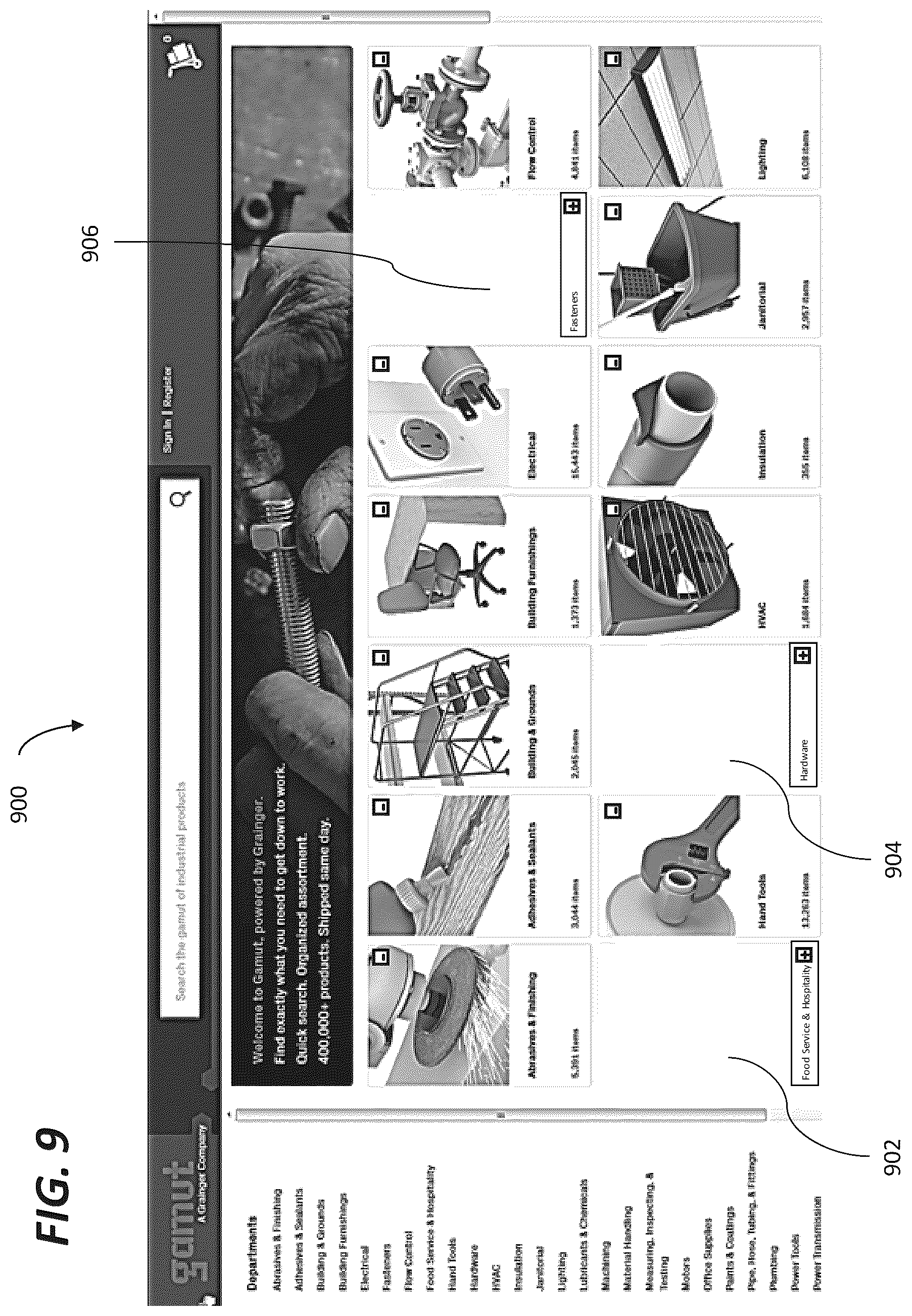 Patent US12106357 Figure 8 – Crowd sourced real-time search engine filters and user interfaces