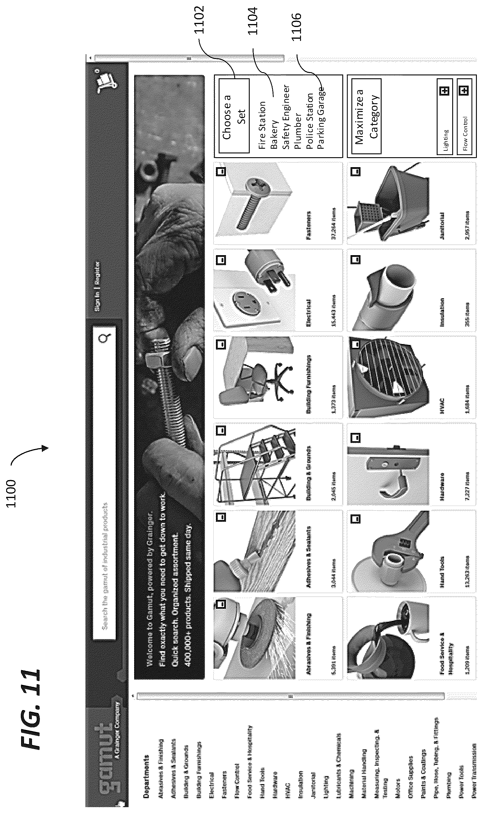 Patent US12106357 Figure 10 – Crowd sourced real-time search engine filters and user interfaces