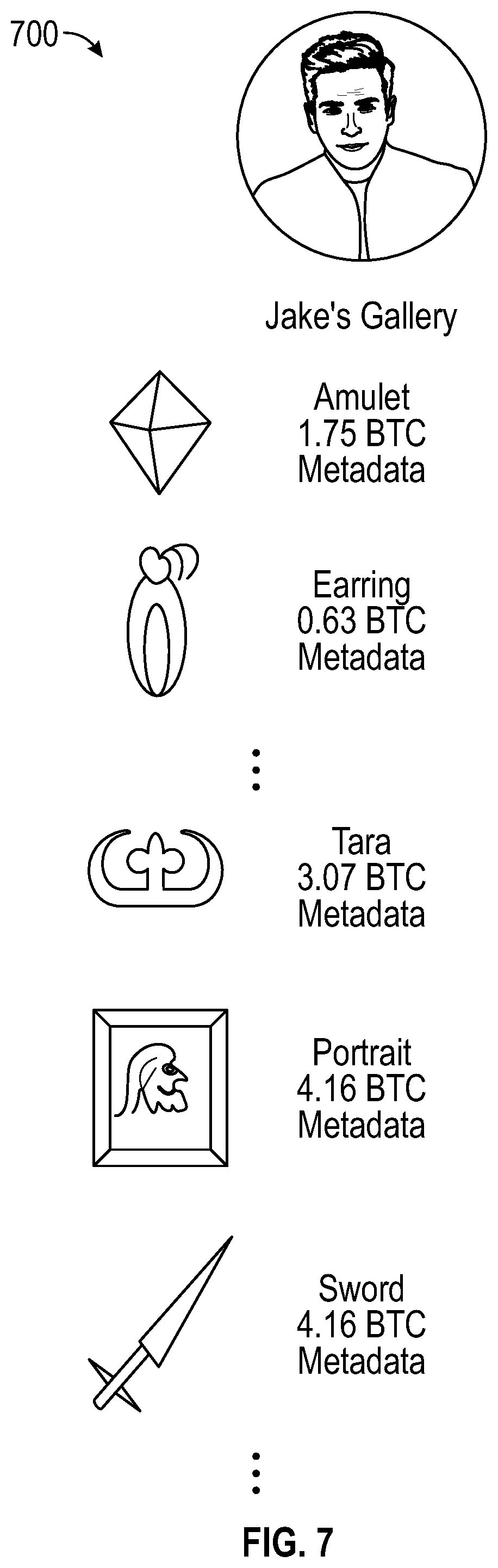 Patent US12106360 Figure 7 – Generating virtual digital objects using blockchain technology