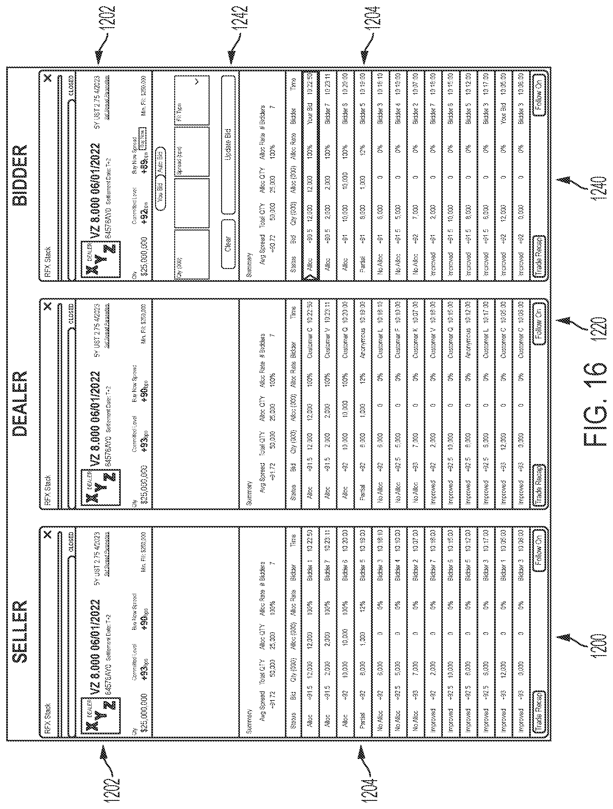 Patent US12106366 Figure 18 – Computer platforms configured to implement a specialized communication session protocol for electronic execution of electronic transactions and methods of use thereof