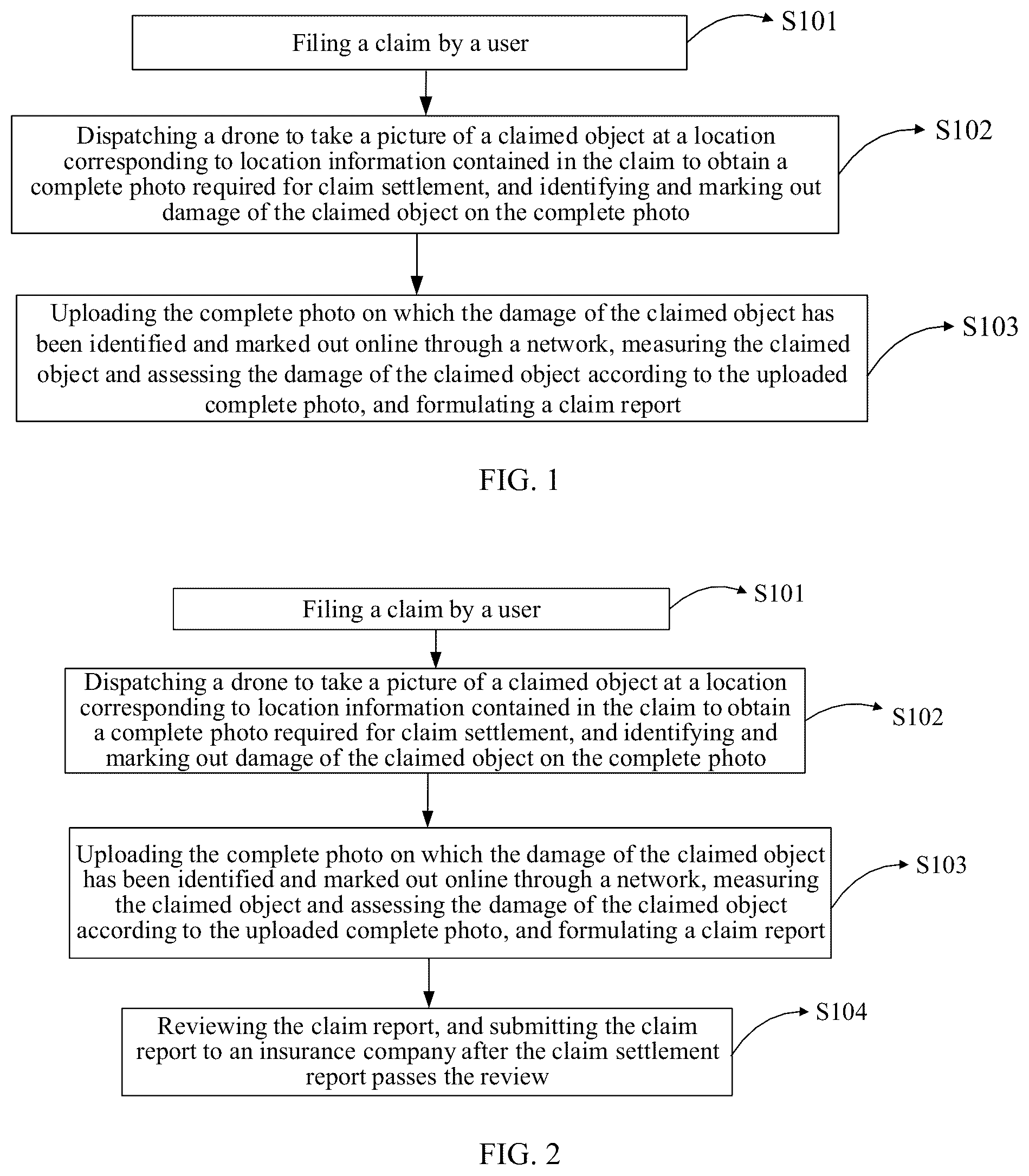 Patent US12106376 Figure 1 – Method and apparatus for processing an insurance claim