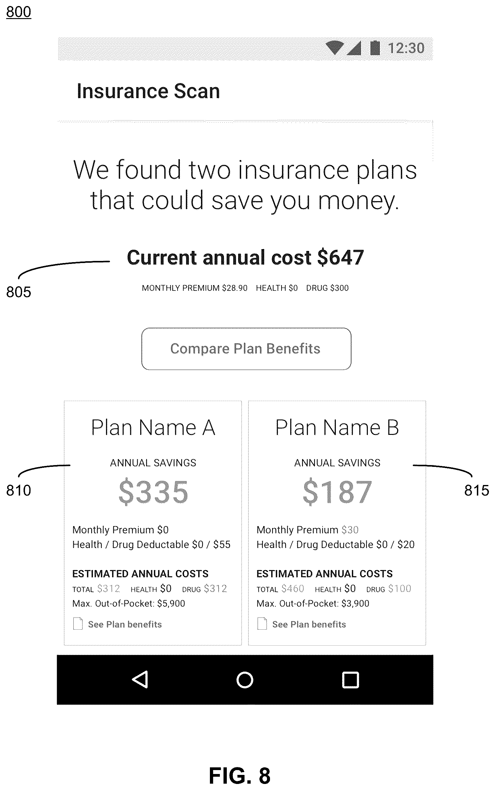Patent US12106379 Figure 8 – Using machine learning to classify insurance card information