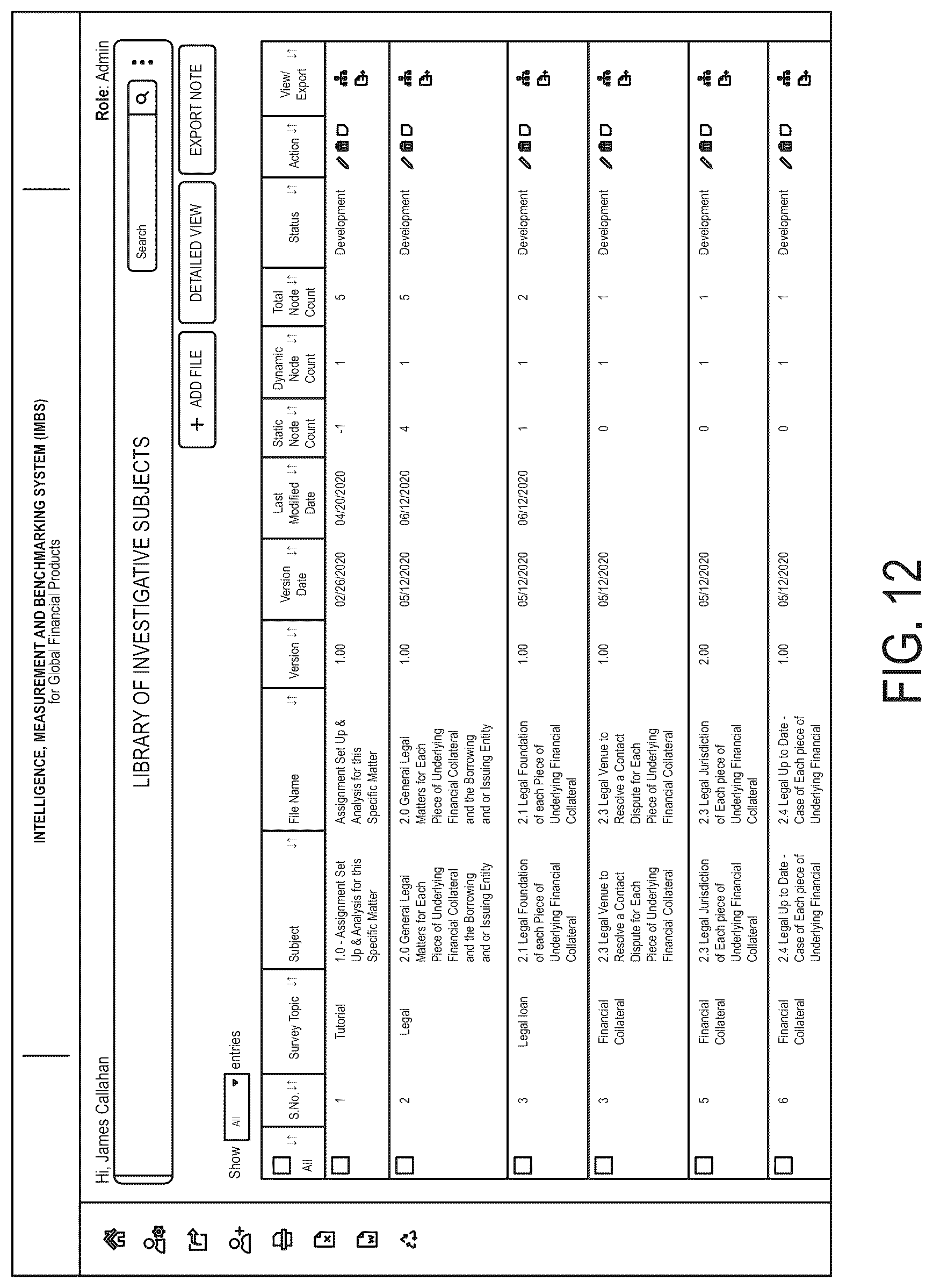 Patent US12106382 Figure 12 – Computer system and method for detecting, extracting, weighing, benchmarking, scoring, reporting and capitalizing on complex risks found in buy/sell transactional agreements, financing agreements and research documents
