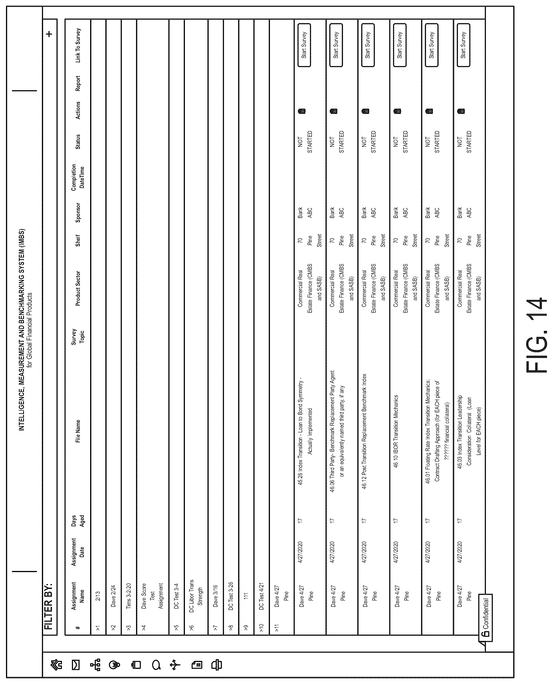 Patent US12106382 Figure 14 – Computer system and method for detecting, extracting, weighing, benchmarking, scoring, reporting and capitalizing on complex risks found in buy/sell transactional agreements, financing agreements and research documents