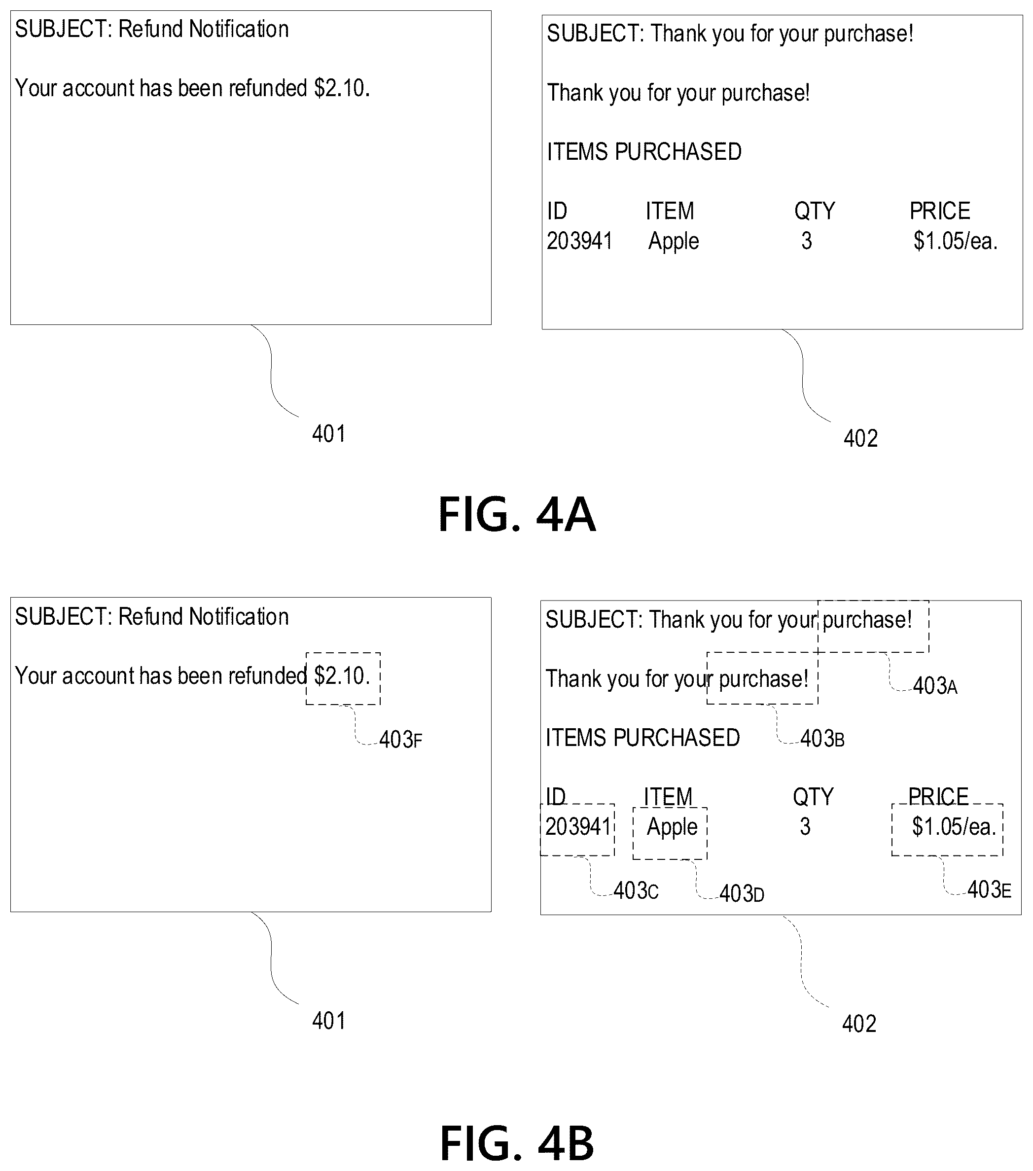 Patent US12106383 Figure 4 – Communication analysis for financial transaction tracking