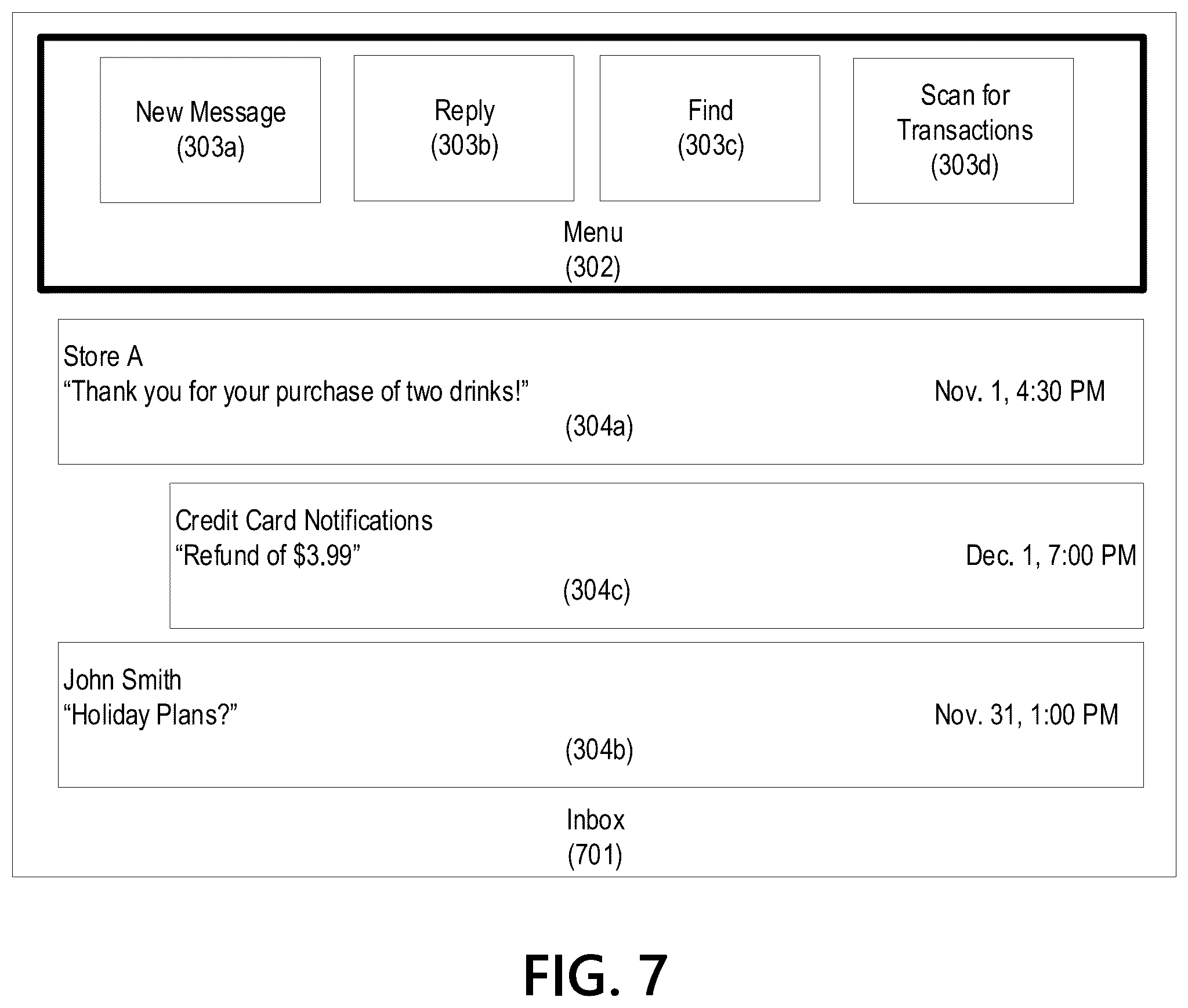 Patent US12106383 Figure 7 – Communication analysis for financial transaction tracking