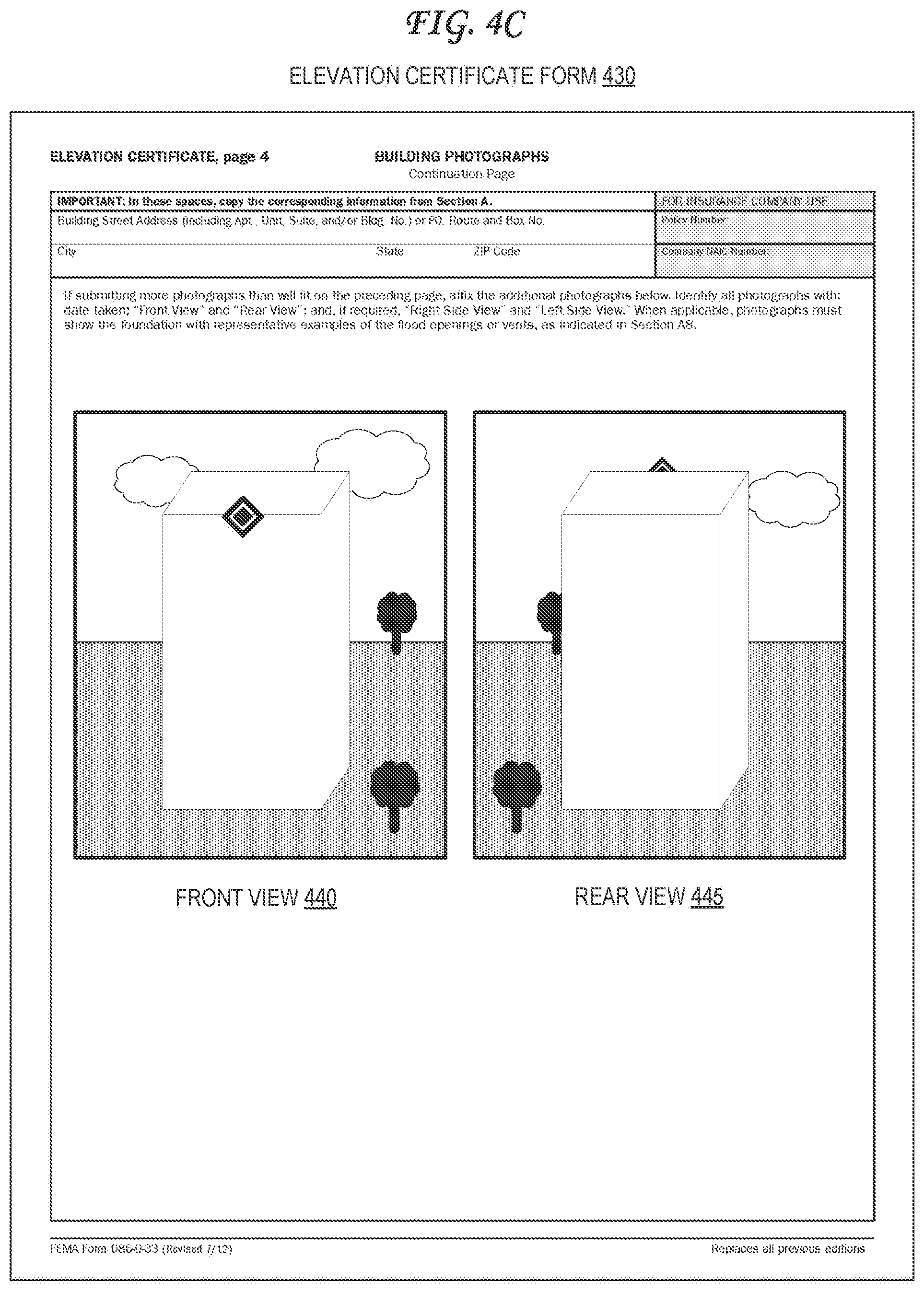 Patent US12106391 Figure 7 – Property measurement with automated document production
