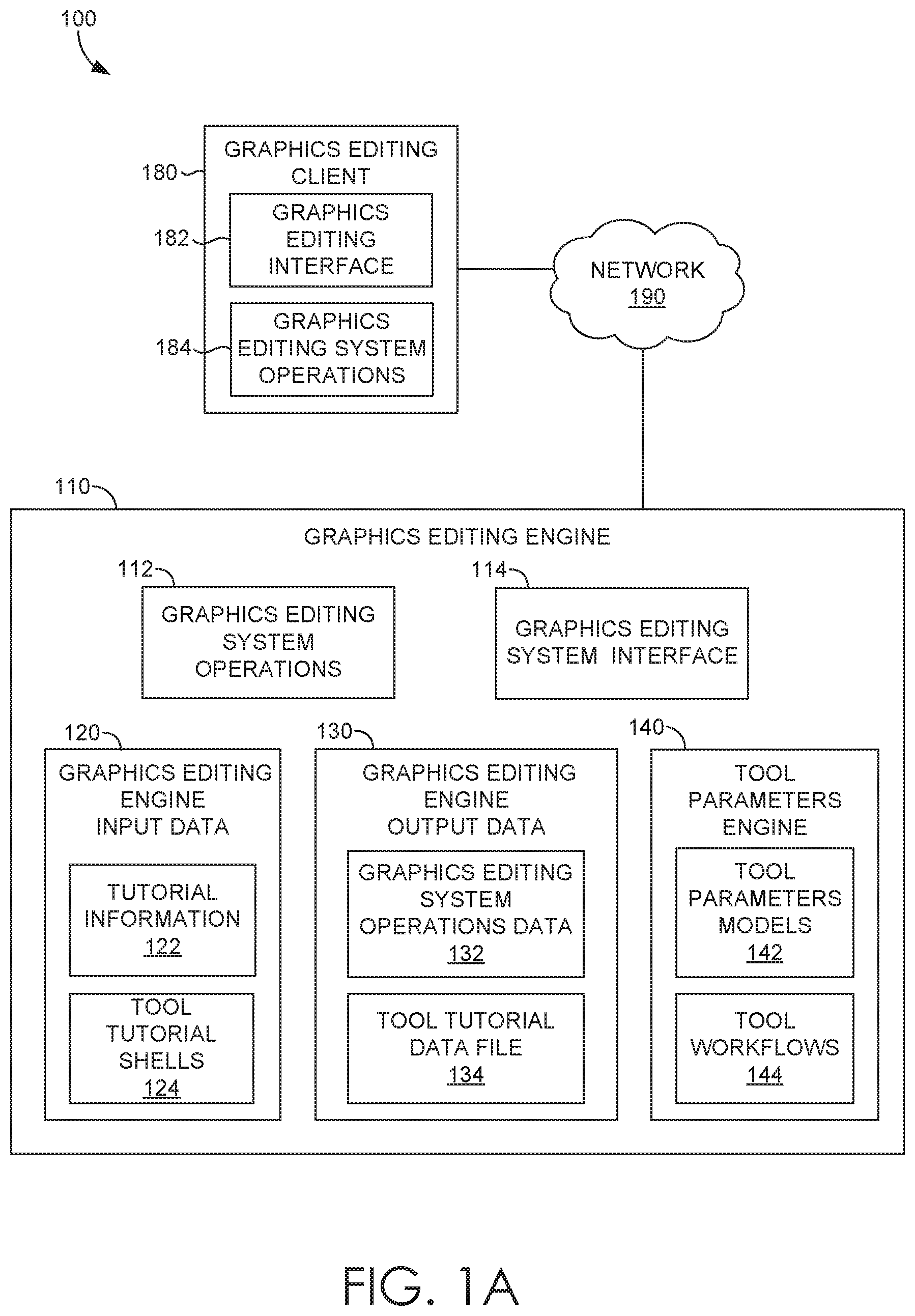Patent US12106408 Figure 1 – Content-adaptive tutorials for graphics editing tools in a graphics editing system