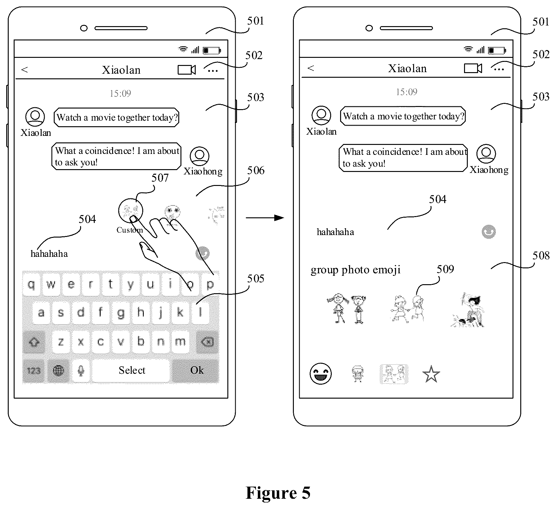 Patent US12106410 Figure 4 – Customizing emojis for users in chat applications