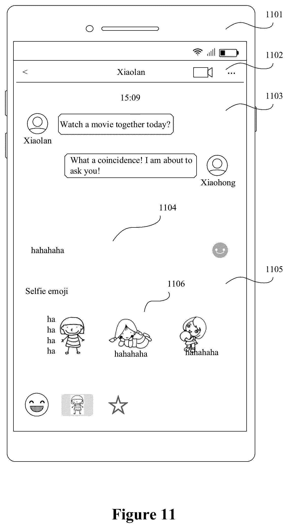 Patent US12106410 Figure 10 – Customizing emojis for users in chat applications