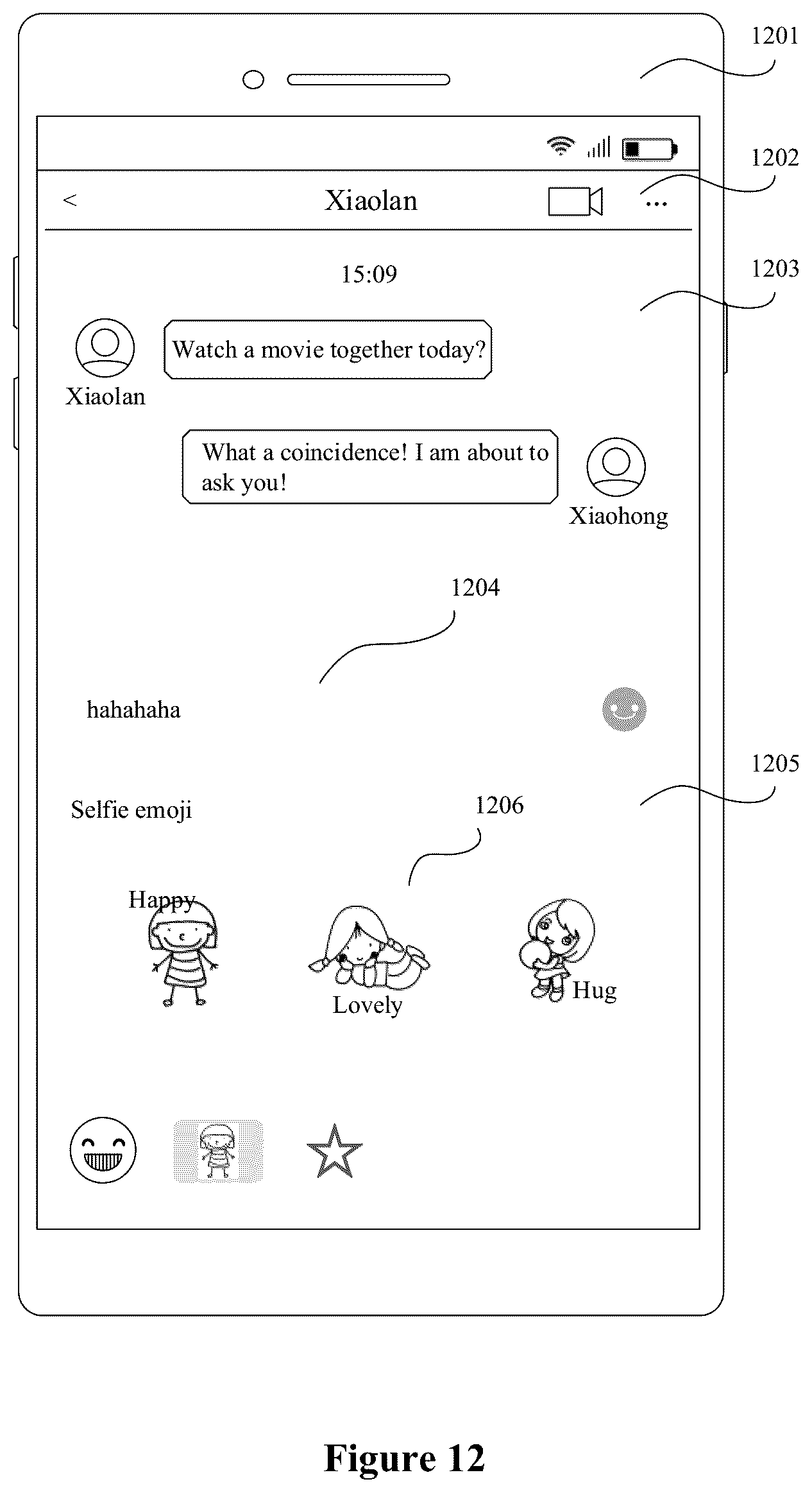 Patent US12106410 Figure 11 – Customizing emojis for users in chat applications