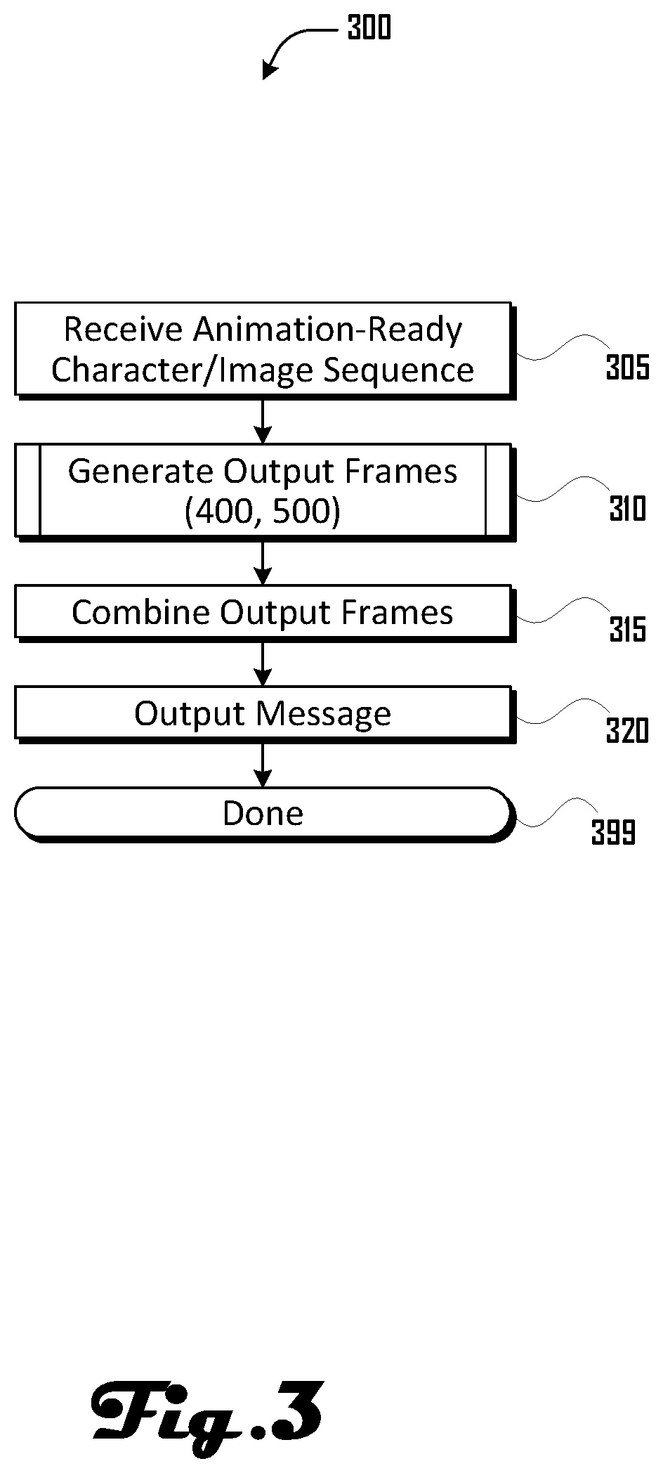 Patent US12106415 Figure 3 – Customizable animations for text messages
