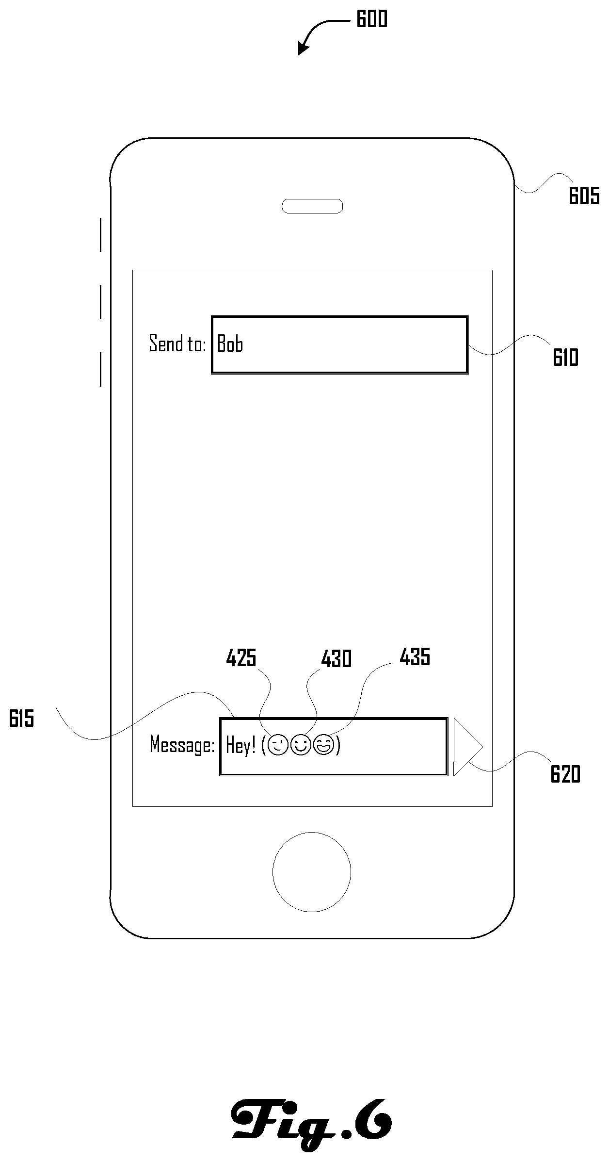 Patent US12106415 Figure 6 – Customizable animations for text messages