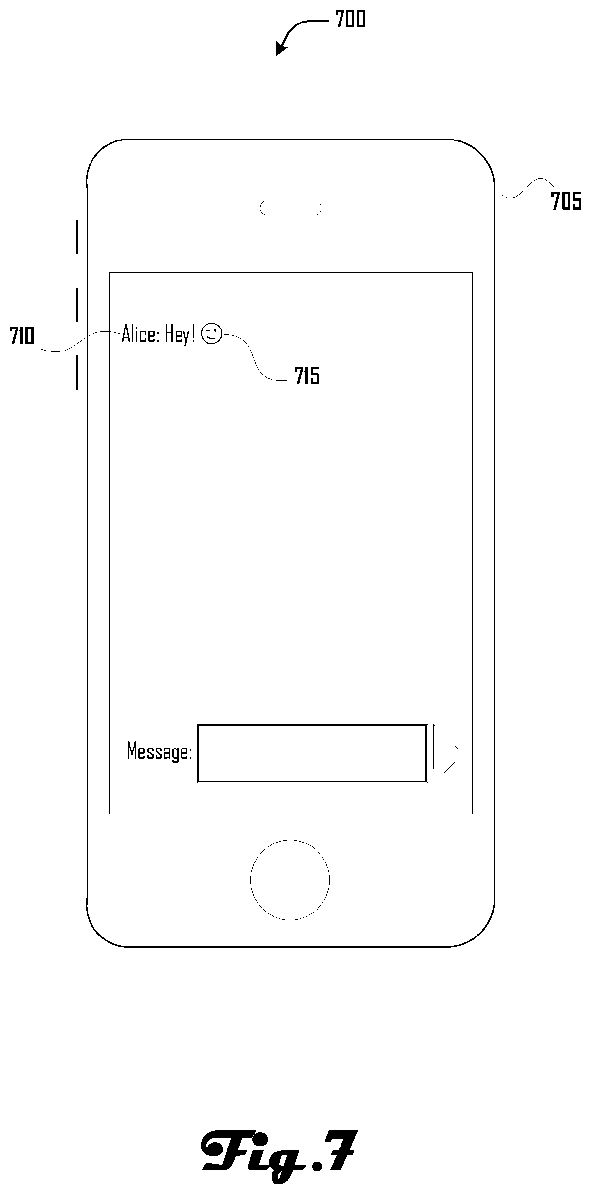 Patent US12106415 Figure 7 – Customizable animations for text messages