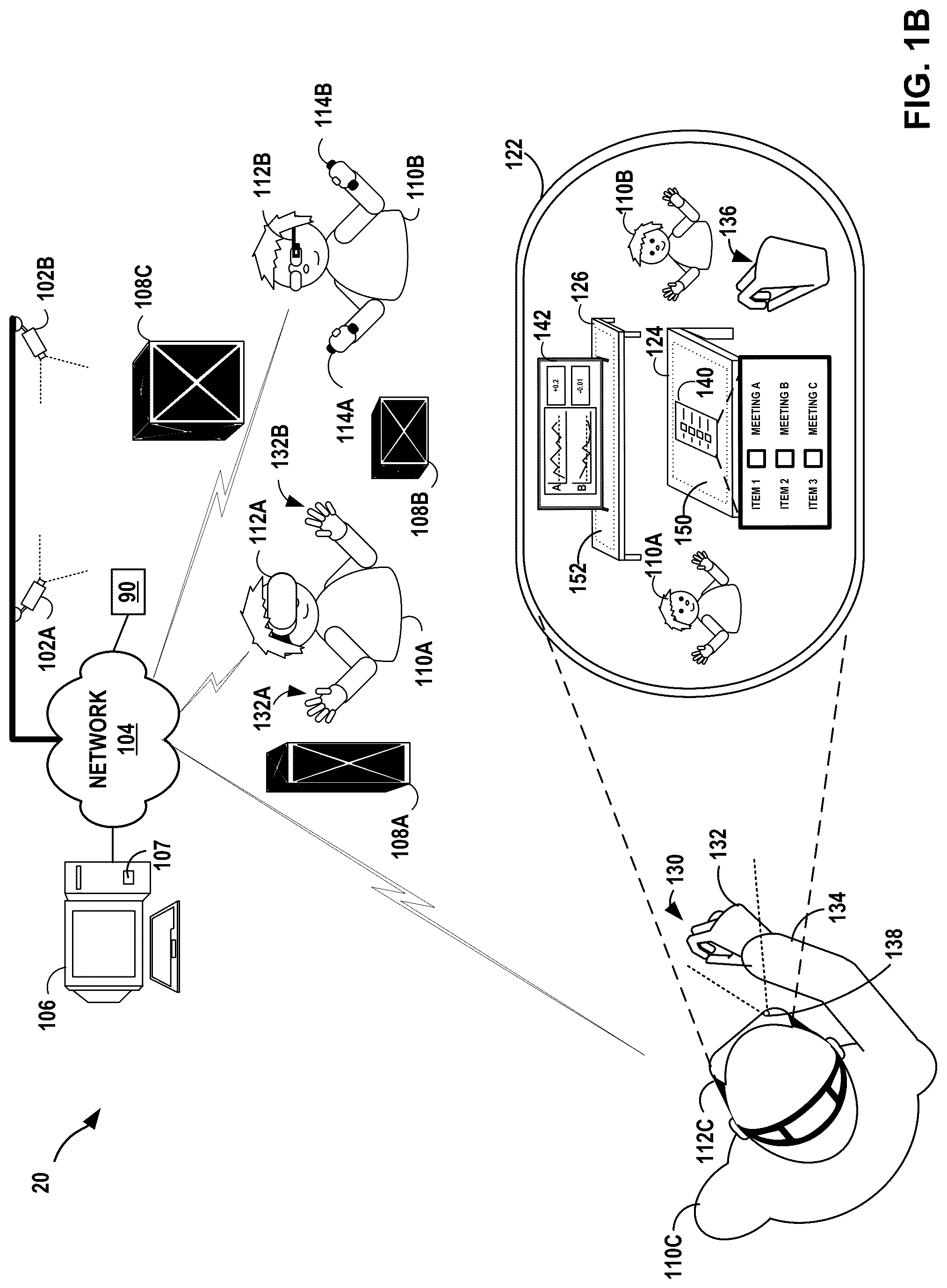 Patent US12106416 Figure 2 – Artificial reality system architecture for concurrent application execution and collaborative 3D scene rendering