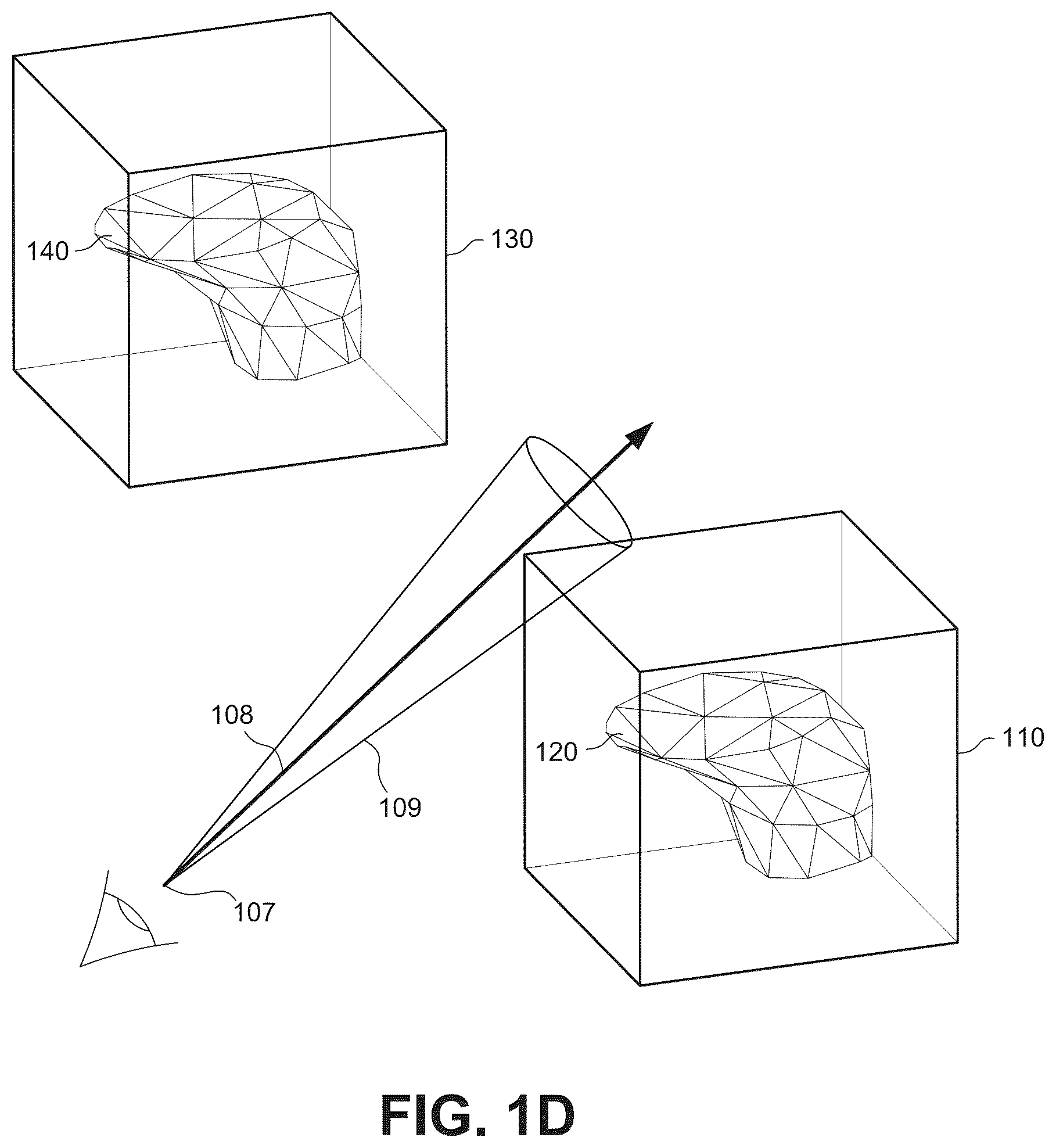 Patent US12106423 Figure 3 – Reducing false positive ray traversal using ray clipping