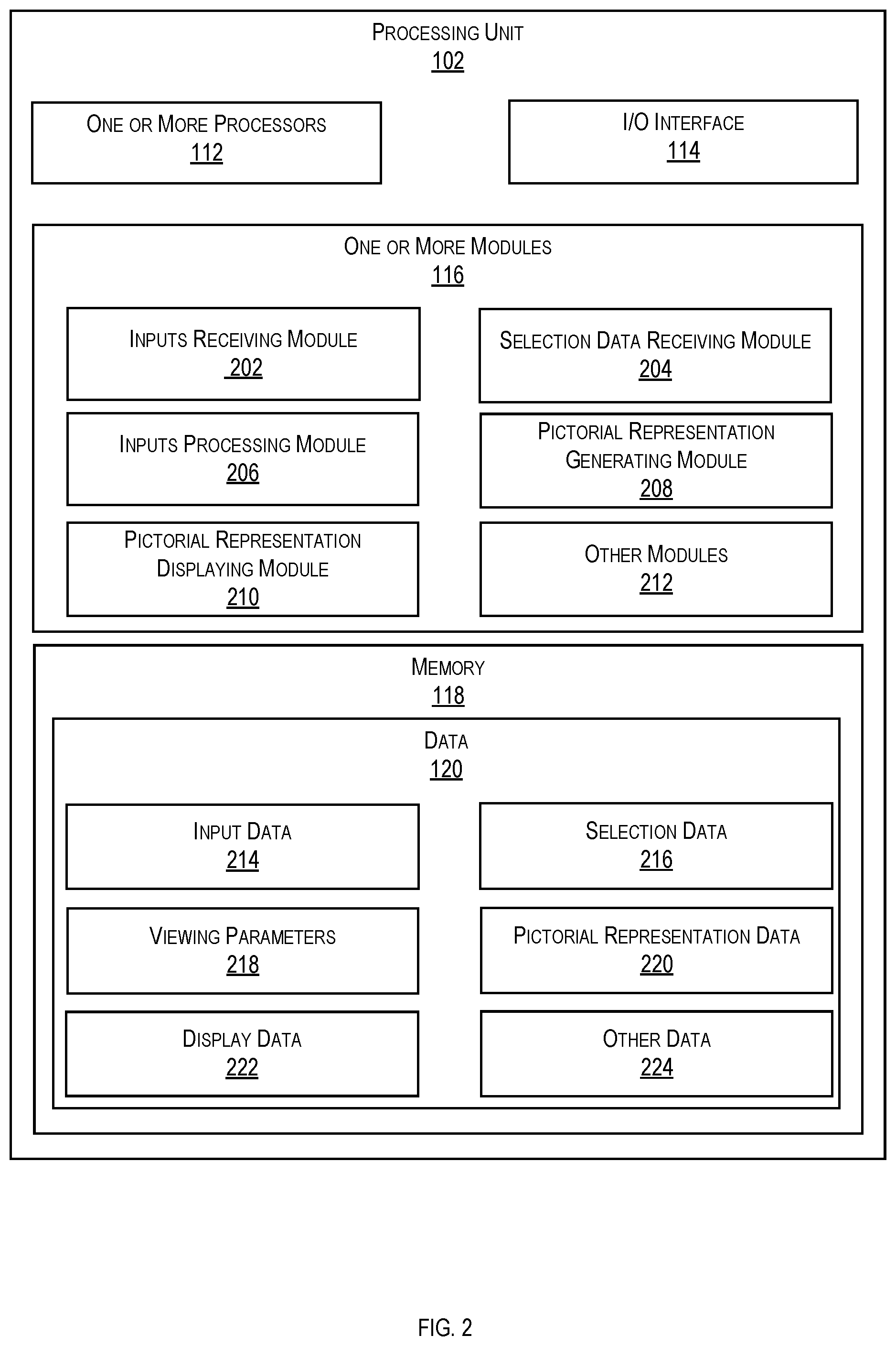 Patent US12106425 Figure 2 – Method and processing unit for monitoring viewing parameters of users in an immersive environment