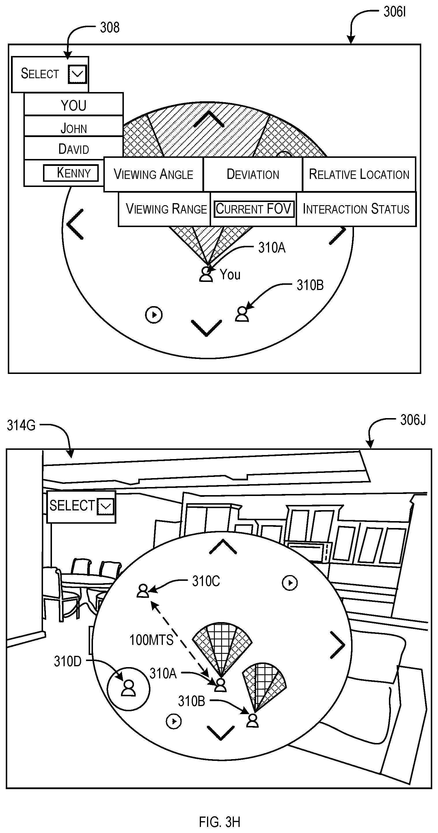 Patent US12106425 Figure 10 – Method and processing unit for monitoring viewing parameters of users in an immersive environment