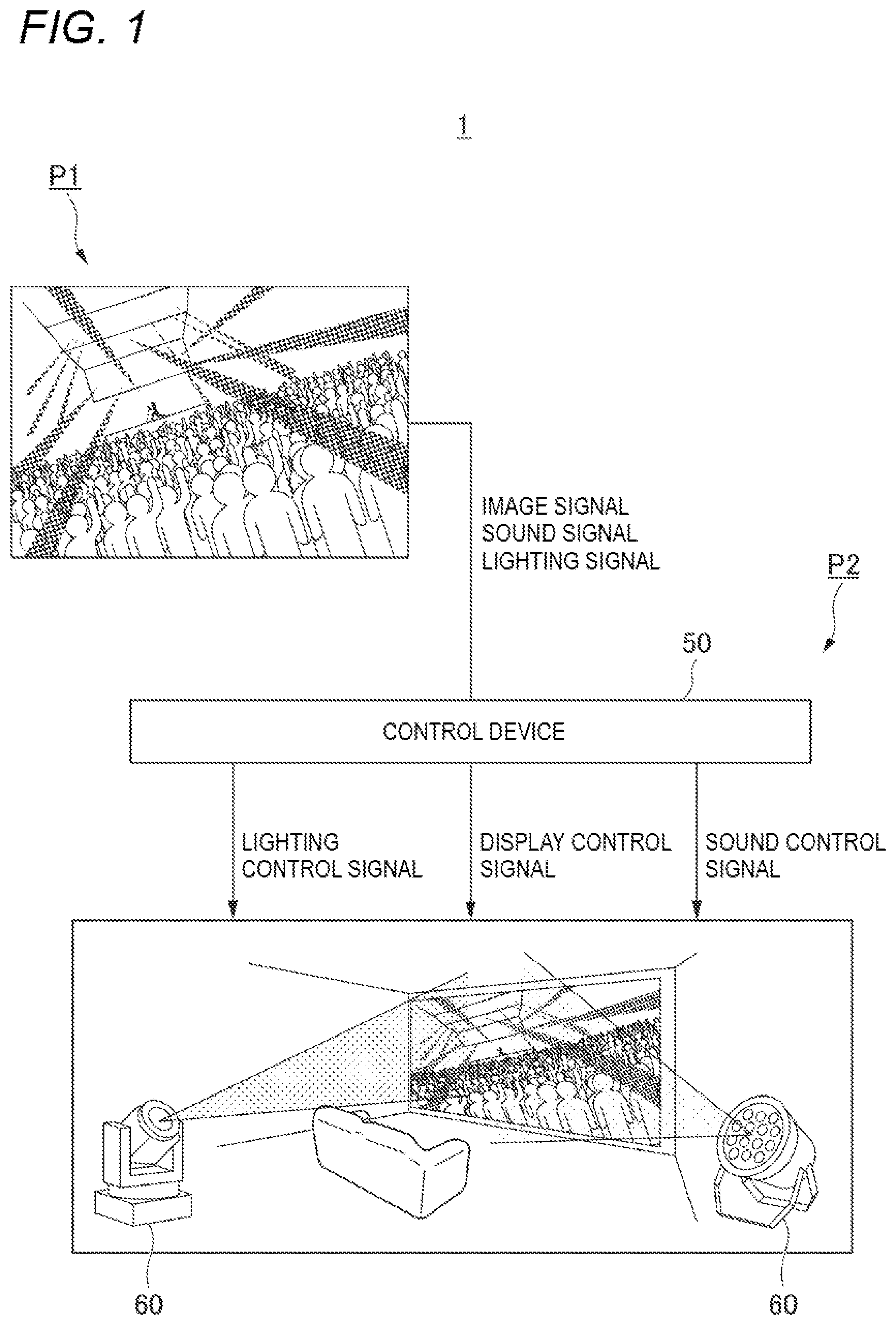 Patent US12106429 Figure 1 – Image display system and display control method for controlling a virtual lighting device in a virtual space