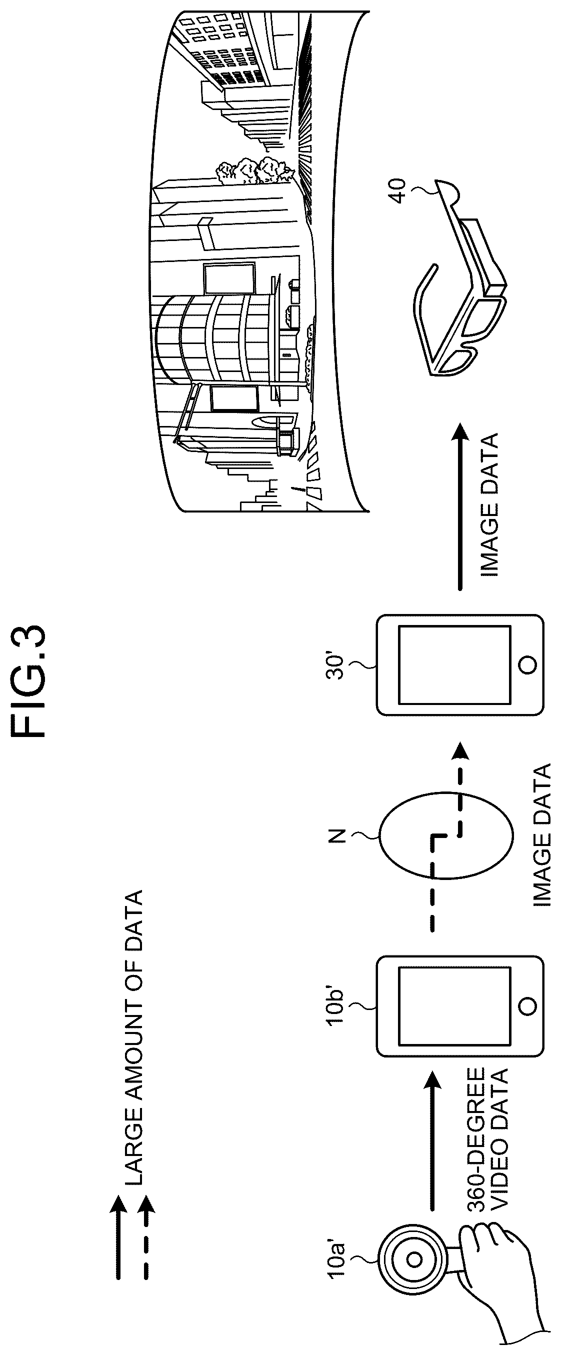 Patent US12106439 Figure 3 – Device and associated methodology for suppressing interaction delay of interacting with a field of view of a mobile terminal on a different display